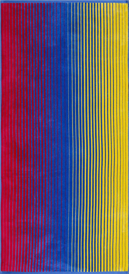 Egeria Strandtuch »Summer Stripes«, kaufen beschichtet St.), bunten bequem mit Velours Streifen, (1 antibakteriell