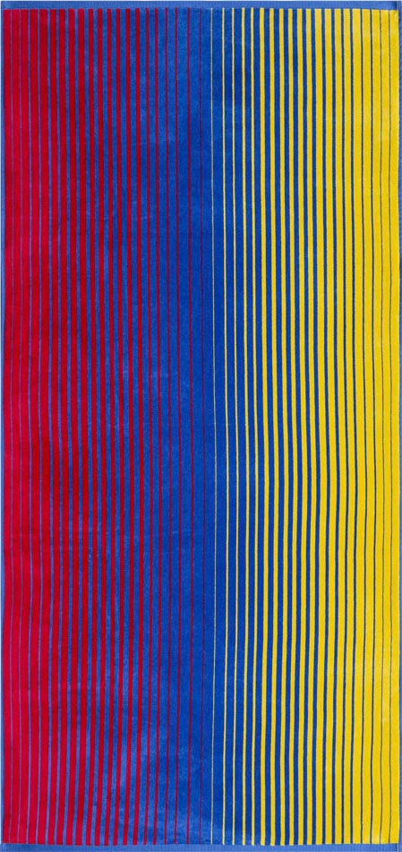 Image of Egeria Strandtuch »Summer Stripes«, (1 St.), Velours mit bunten Streifen, antibakteriell beschichtet, 100 % Baumwolle bei Ackermann Versand Schweiz