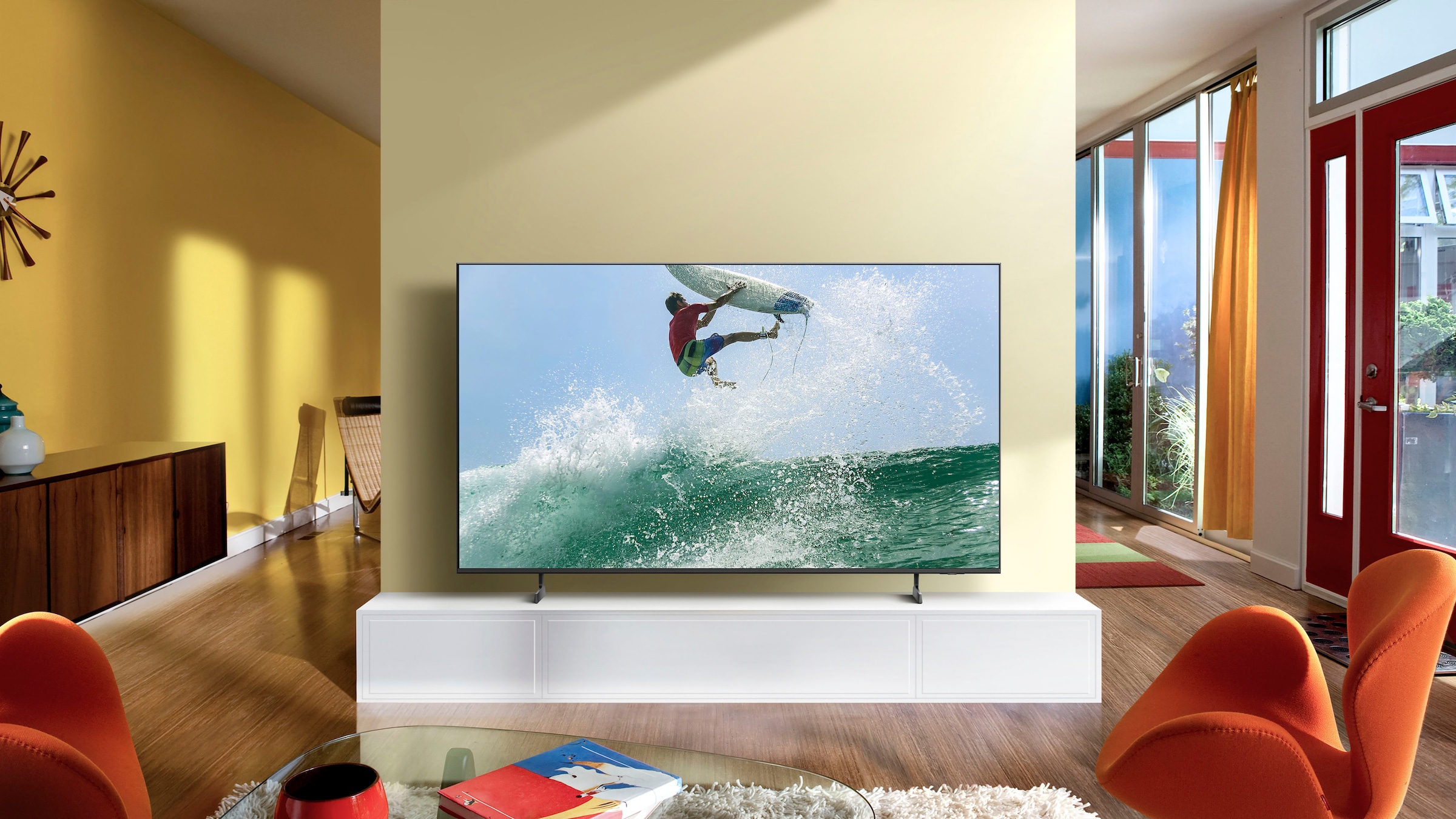 Samsung LED-Fernseher »GU55DU7179U«, 4K Ultra HD, Smart-TV, Crystal UHD, Q-Symphony, Dolby Surround Sound, Triple Tuner, Smart-Hub