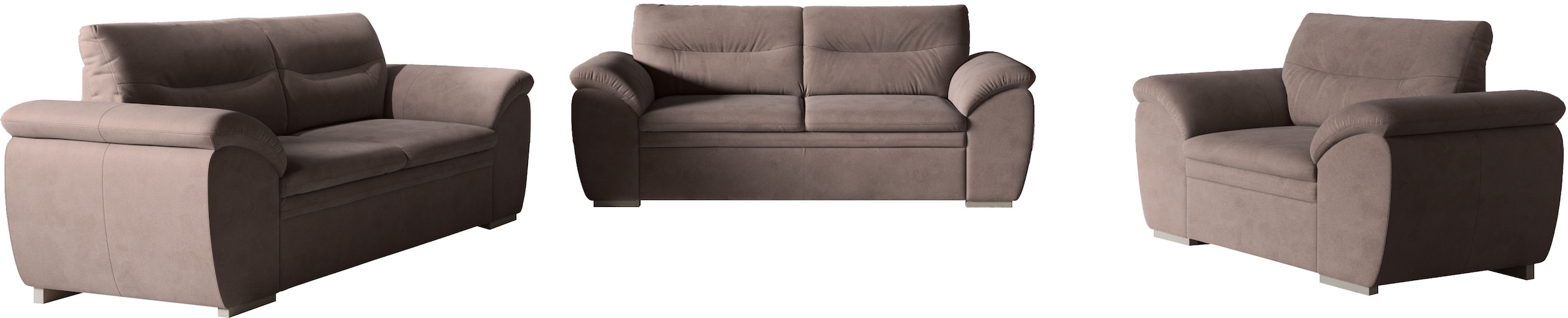 COTTA Polstergarnitur »Leandra«, Set bestehend aus: 2-Sitzer & 2,5-Sitzer