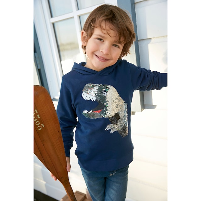 KIDSWORLD Kapuzensweatshirt »mit tollem Dino aus Wendepailletten«  versandkostenfrei auf