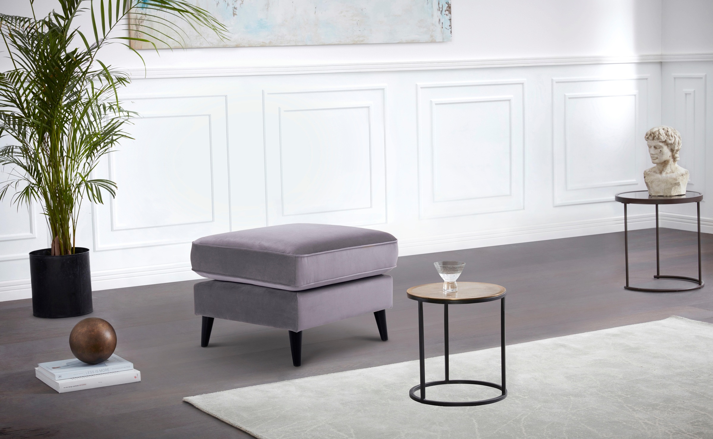 Image of Home affaire Hocker »Nizza«, im zeitlosen Design mit Holzfüssen bei Ackermann Versand Schweiz