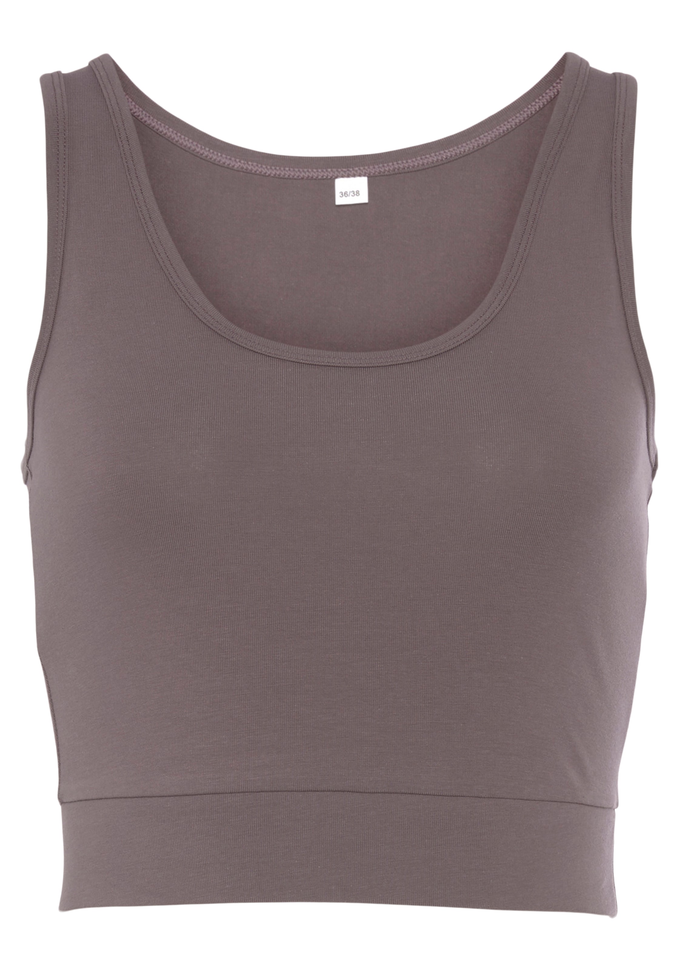 LASCANA ACTIVE Sporttop, Crop-Top mit breiten Trägern