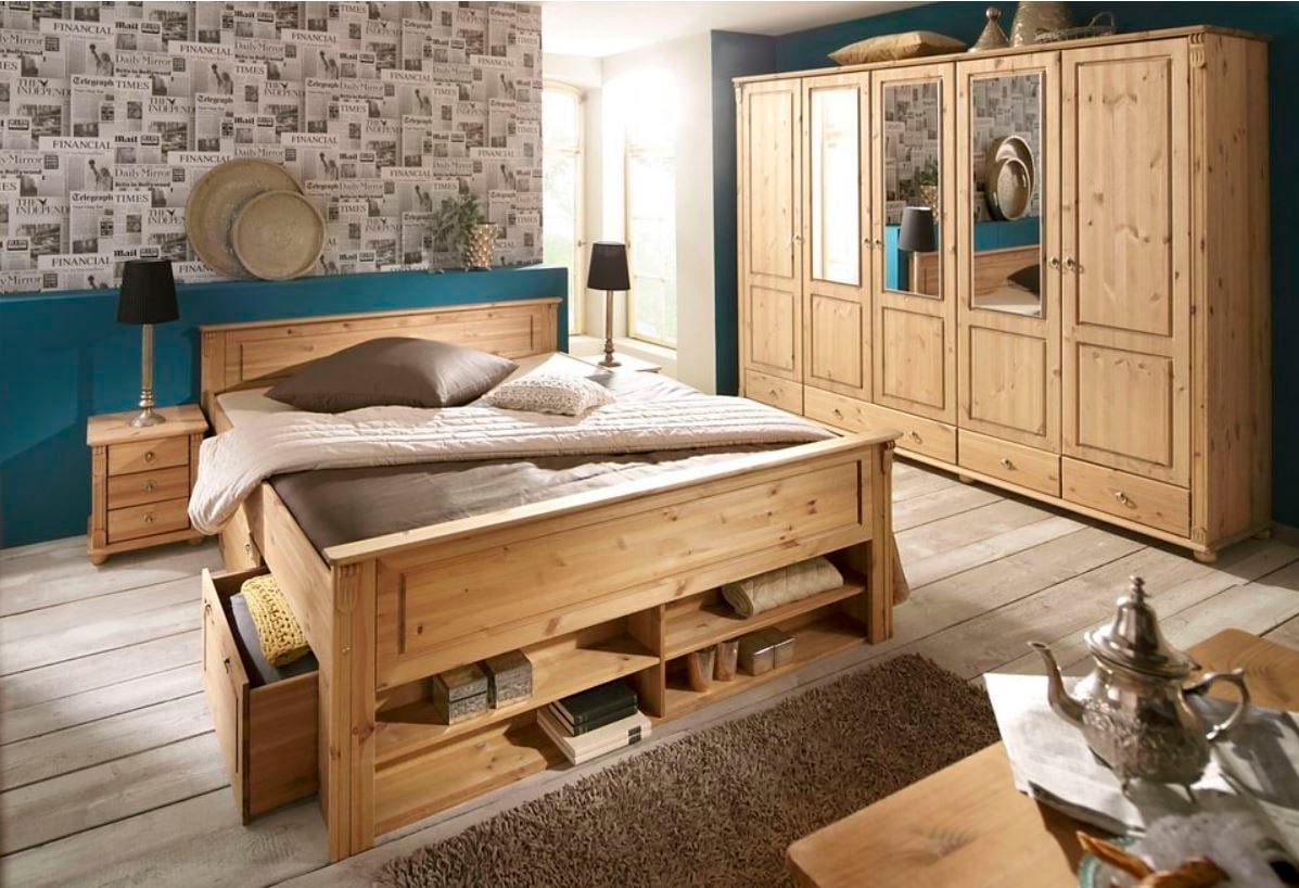 GOODproduct Nachtkommode »Tessin« aus massiver FSC®-zertifizierter Kiefer, mit 3 Schubladen