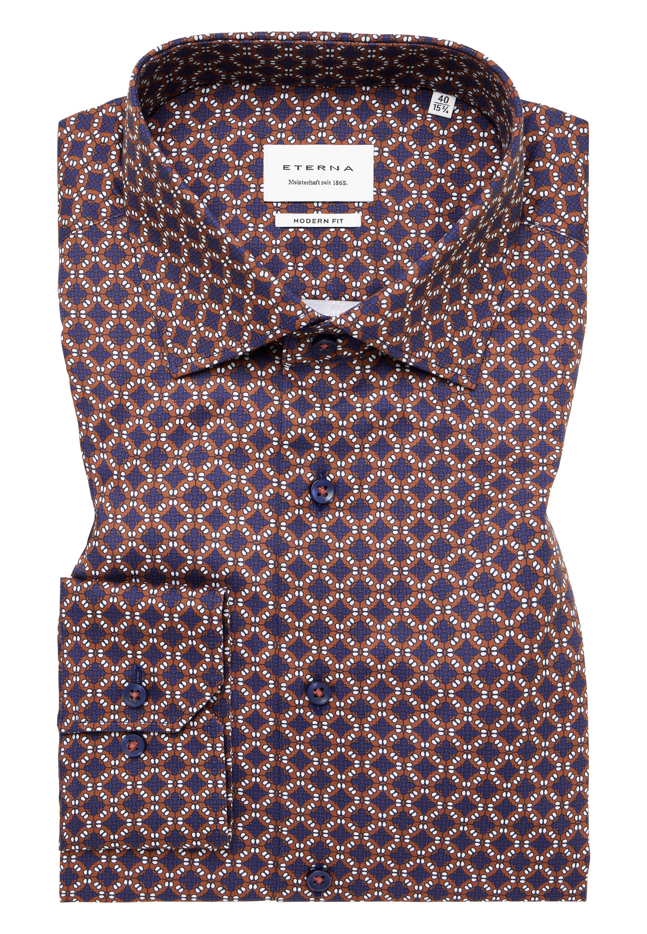 Eterna Langarmhemd »MODERN FIT« NON IRON (bügelfrei)