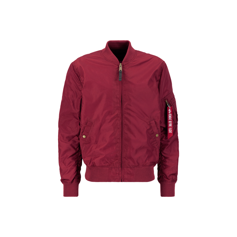Alpha Industries , Bomberjacke »MA-1 TT Light« , rot , XL , Flight Nylon Stoff