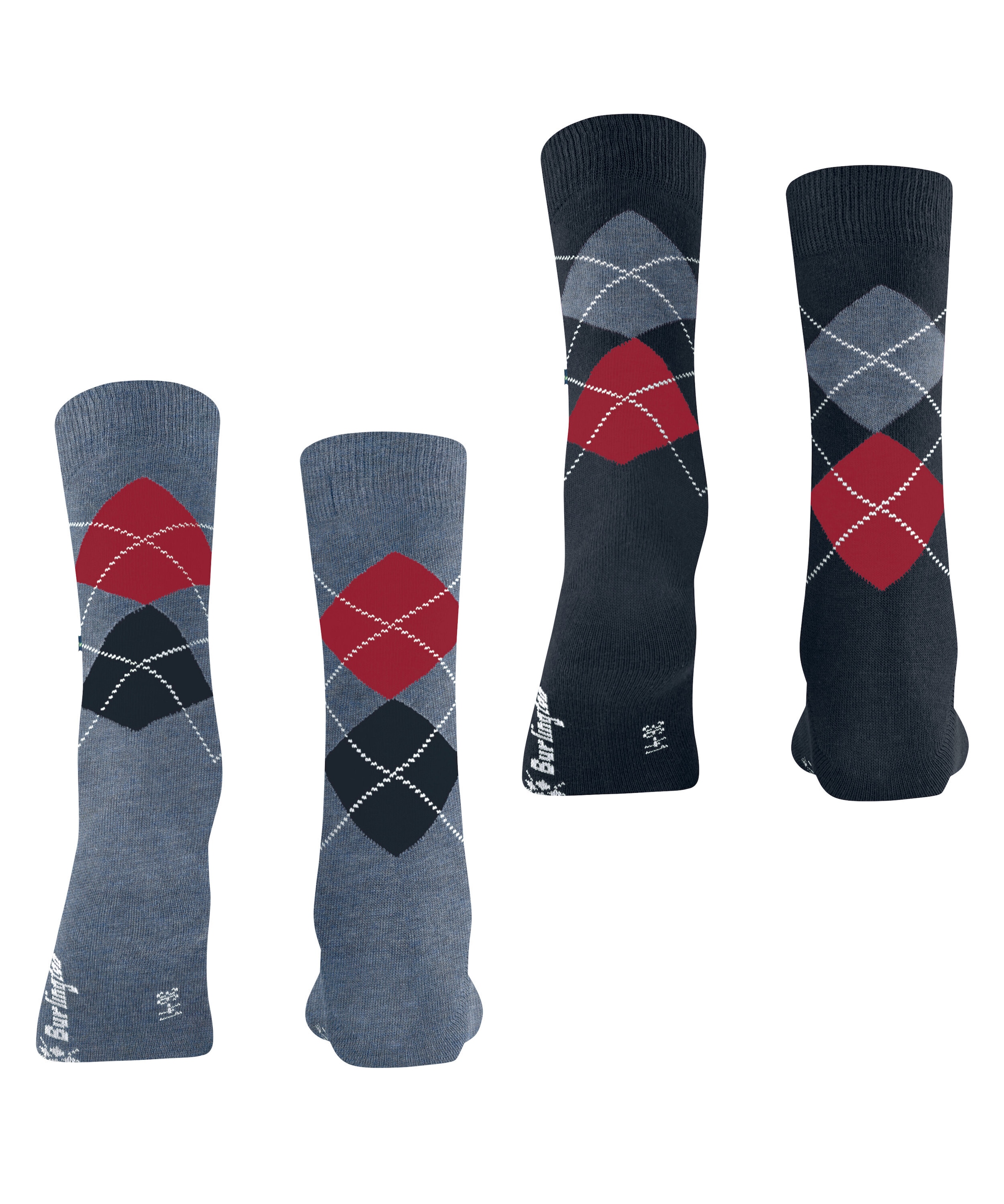 Burlington Chaussettes »Everyday Argyle 2er-Pack« 2er Pack,  atmungsaktiv