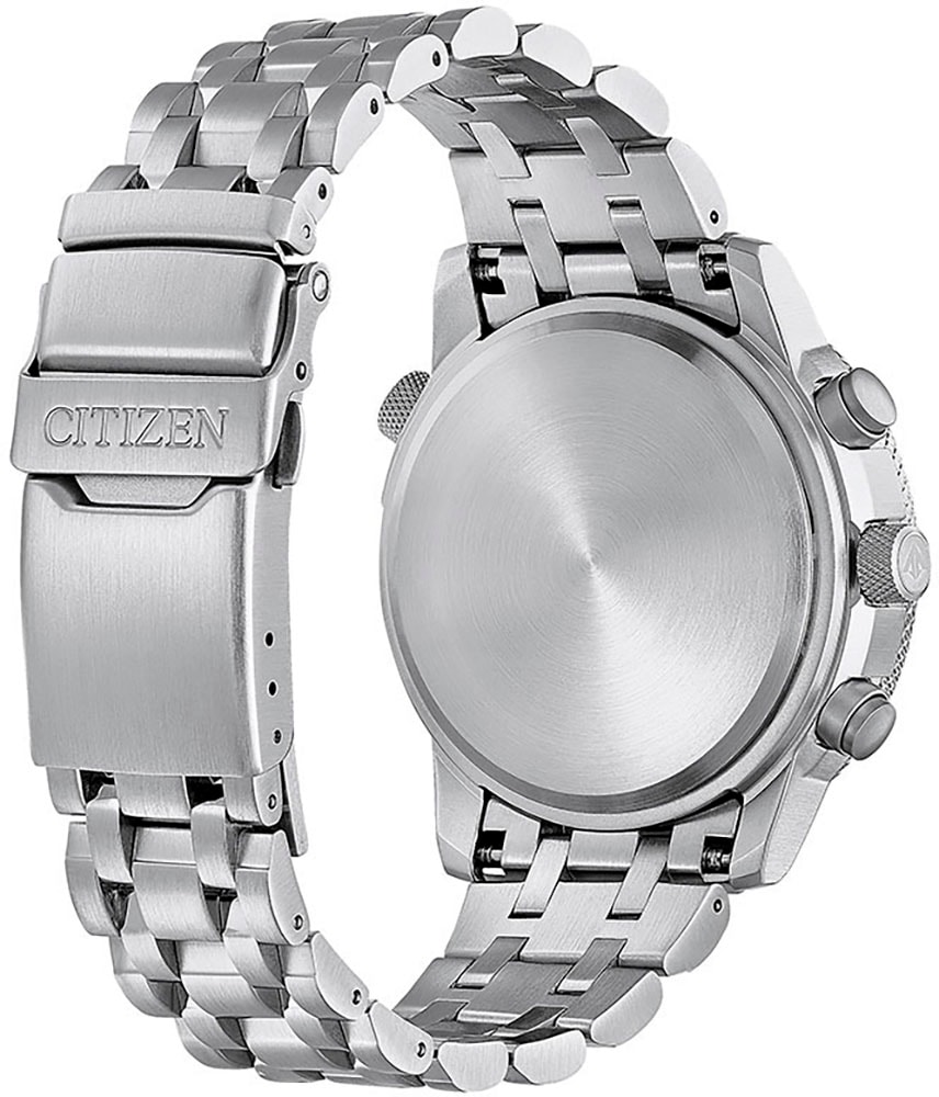 Citizen Chronographe radio Armbanduhr, Herrenuhr, Solar, Stoppfunktion, bis 20 bar wasserdicht