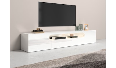 Lowboard »Real, Breite 240 cm,TV-Kommode, TV-Möbel, komplett Hochglanz lackiert«, mit...