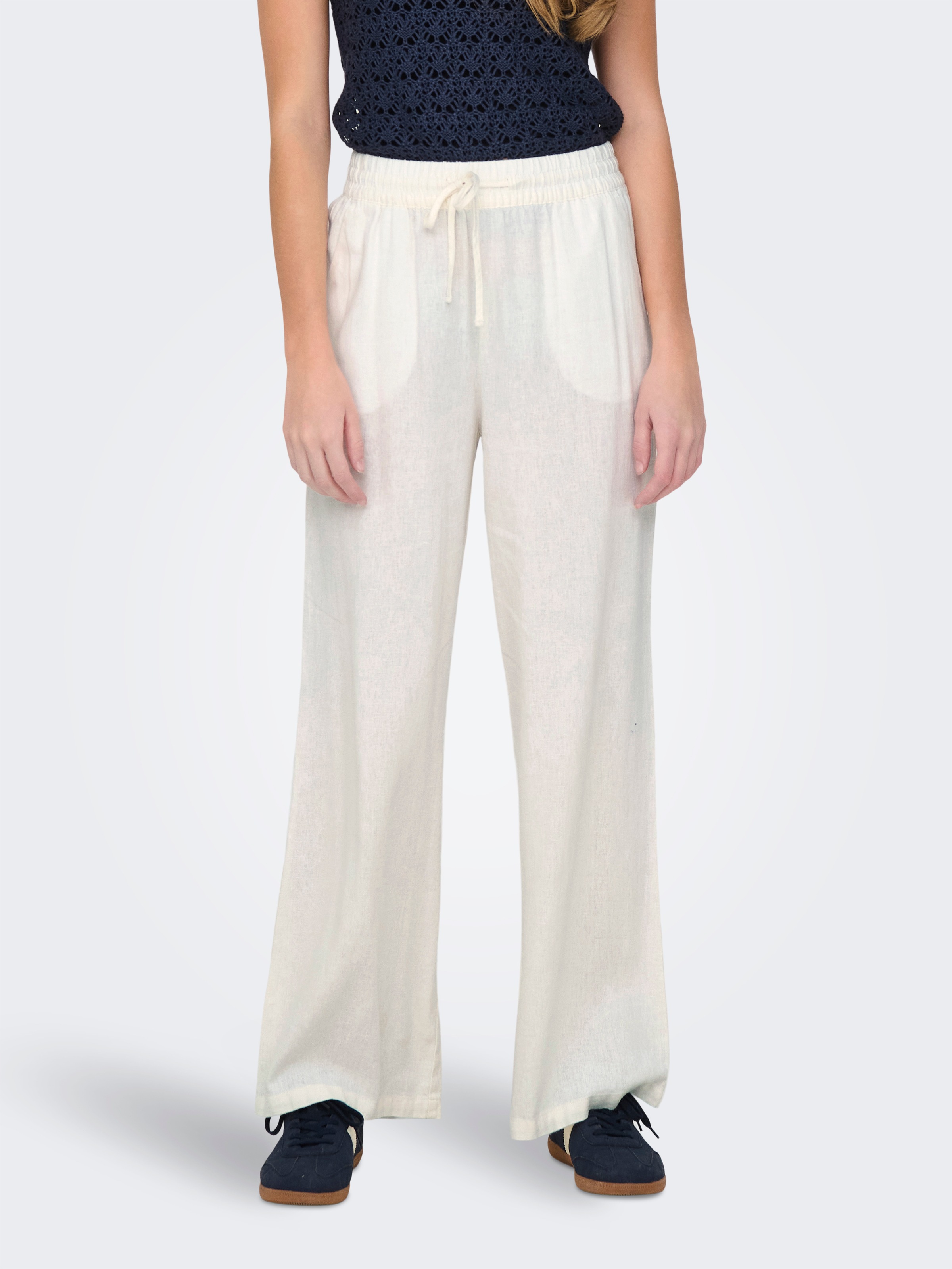 Image of JDY Schlupfhose "JDYSAY LINEN HW WIDE PANT WVN NOOS" Sommerhose mit Leinen