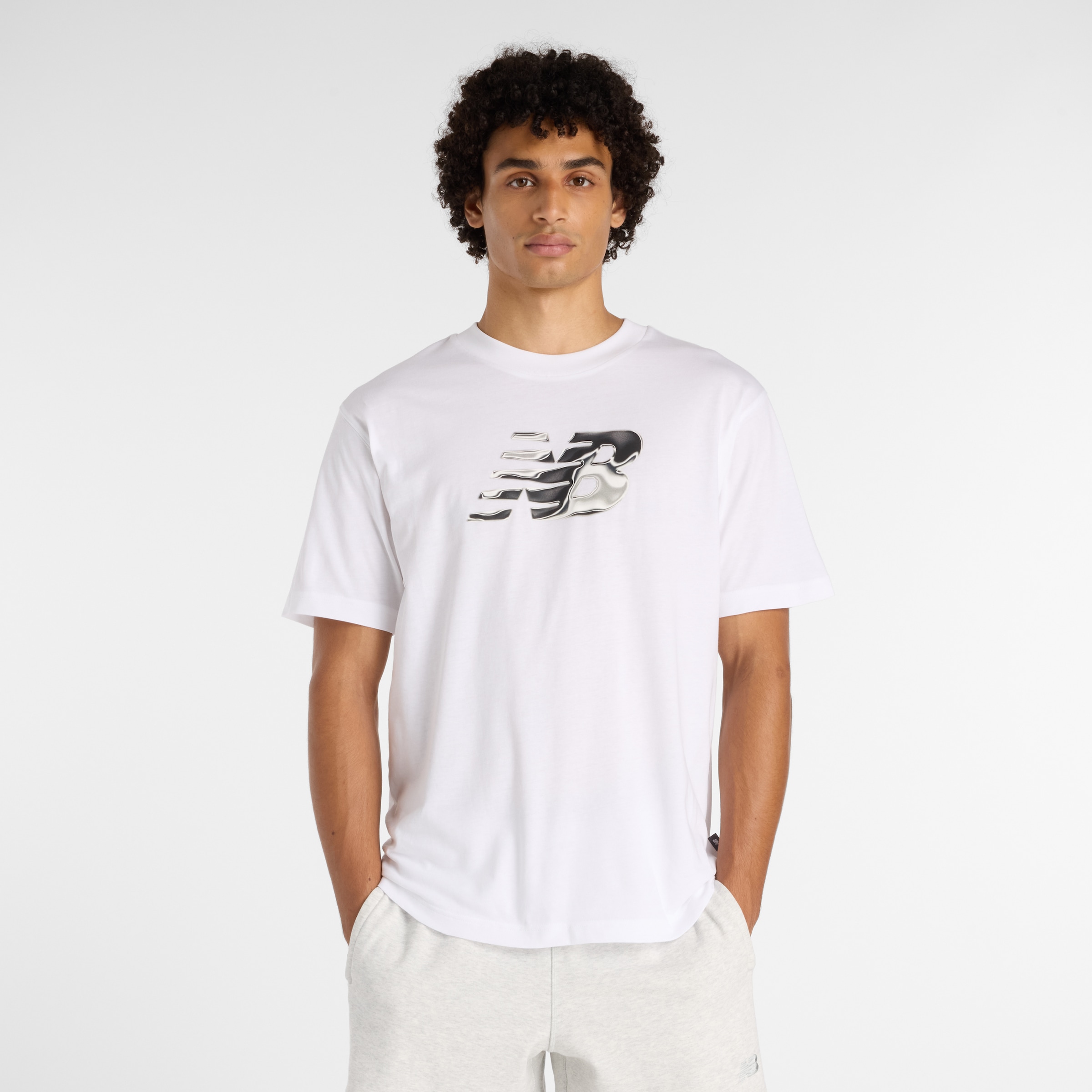 Image of New Balance Funktionsshirt Kurzarm, mit Rundhalsausschnitt, aus Baumwolle und Polyester