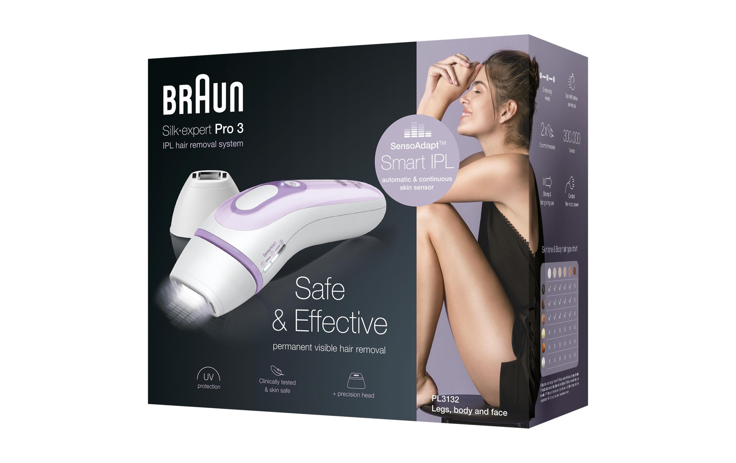 Braun IPL-Haarentferner »Silk-expert Pro 3 PL3132«, 300.000 Lichtimpulse