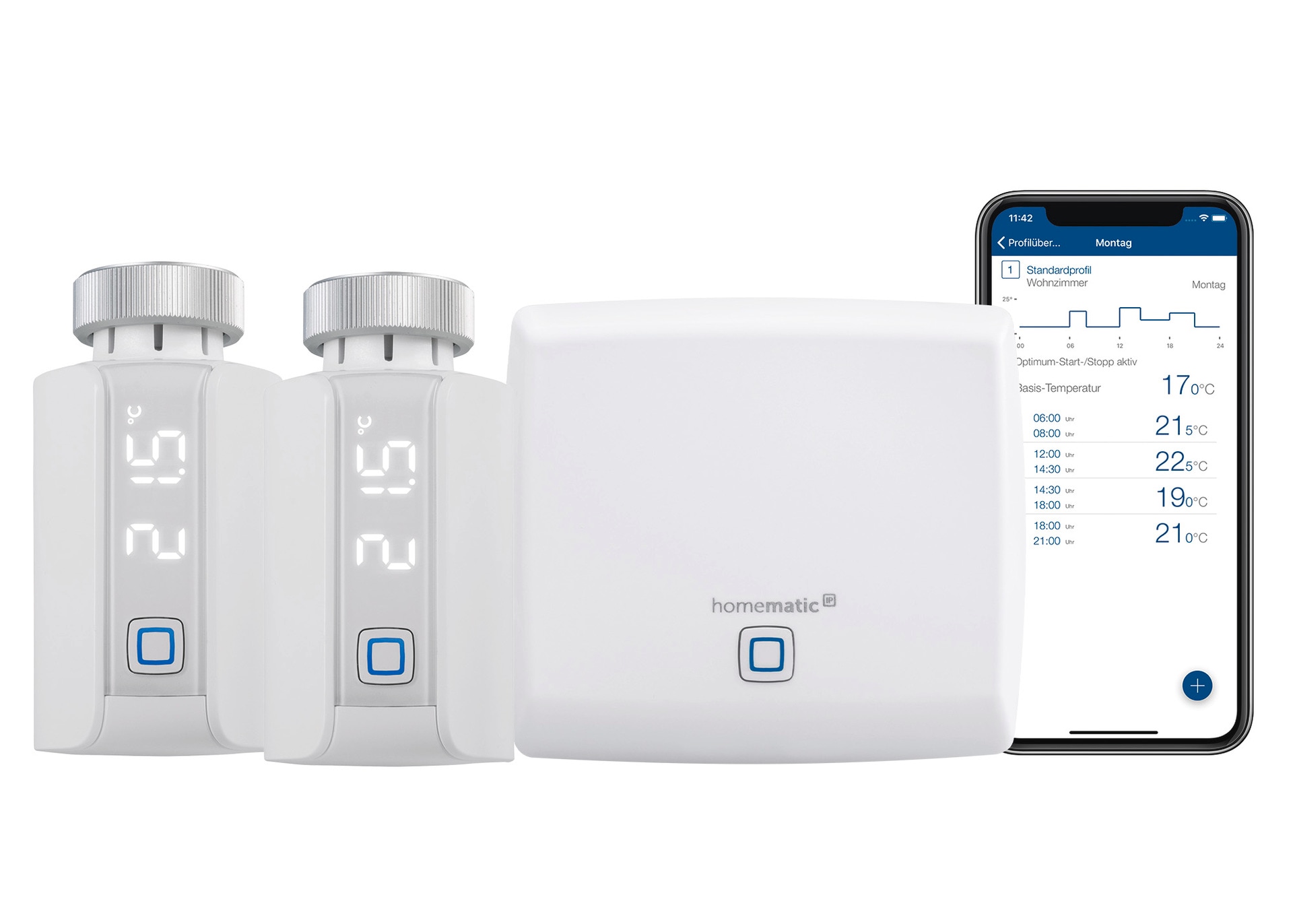 Heizkörperthermostat »Bundle Access Point + 2x Heizkörperthermostat Evo«