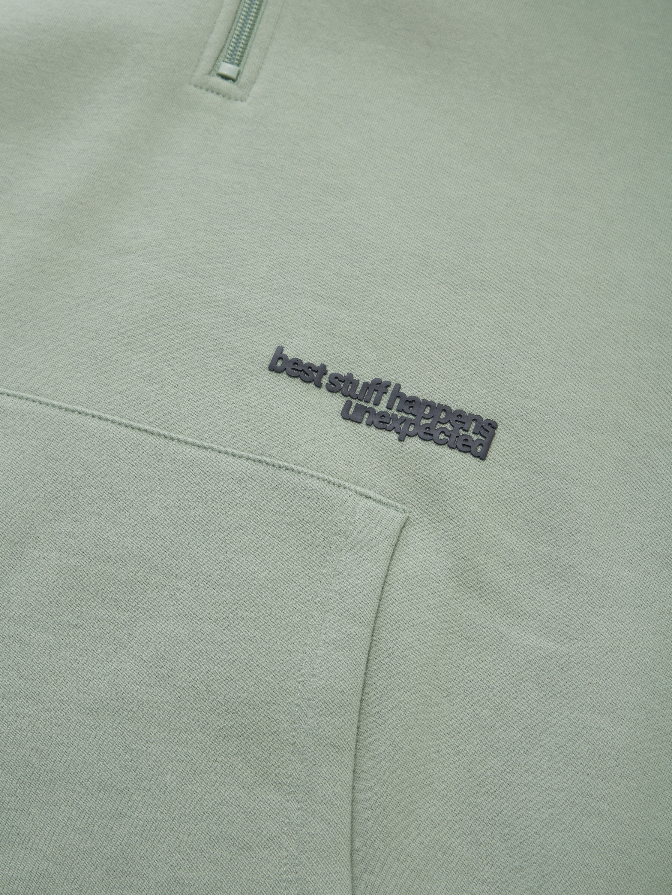 TOM TAILOR Sweat à capuche mit Zipper und Statement-Badges