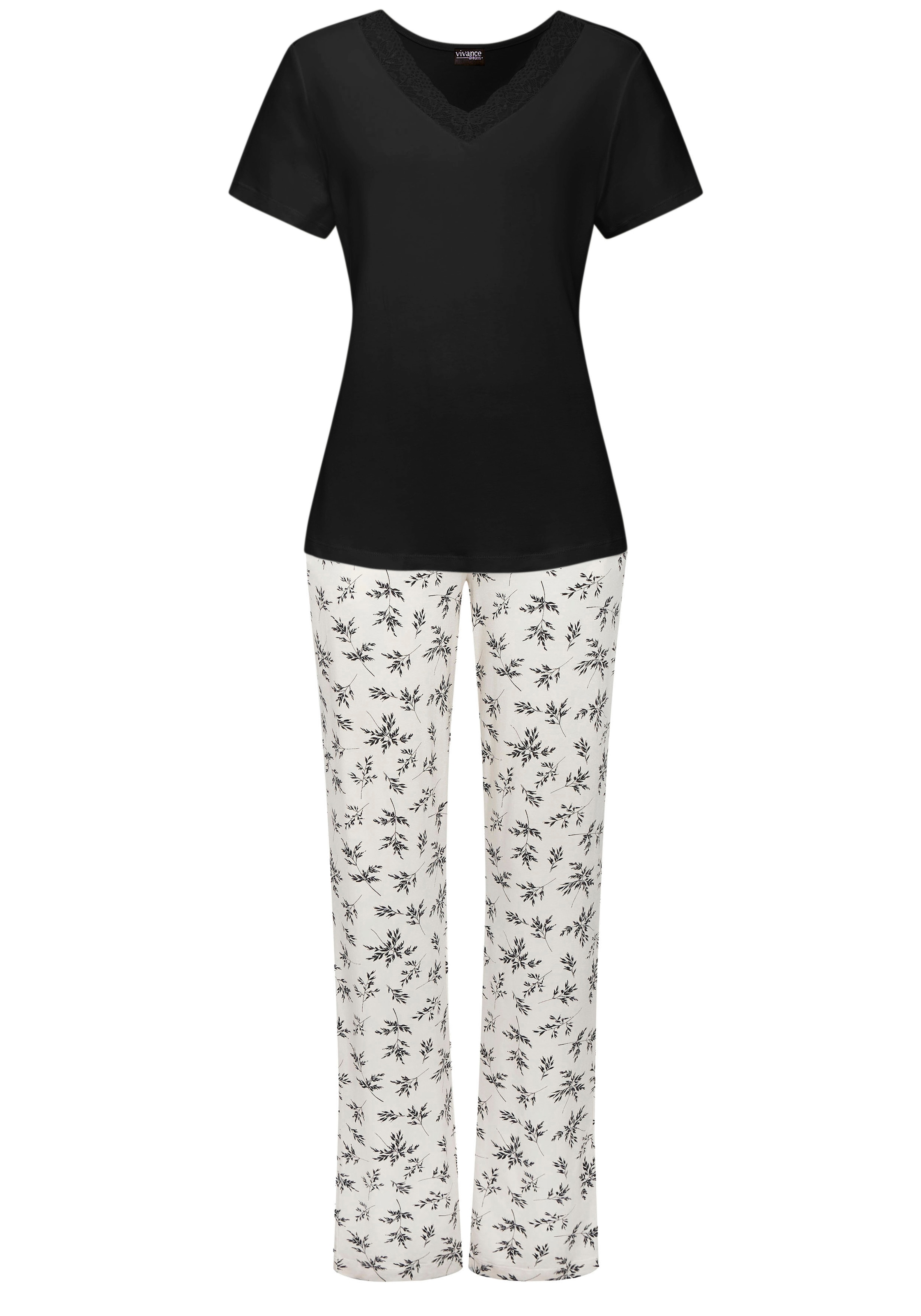 Vivance Dreams Pyjama Set, 2 cuis tlg., mit süssem Blumen-Print