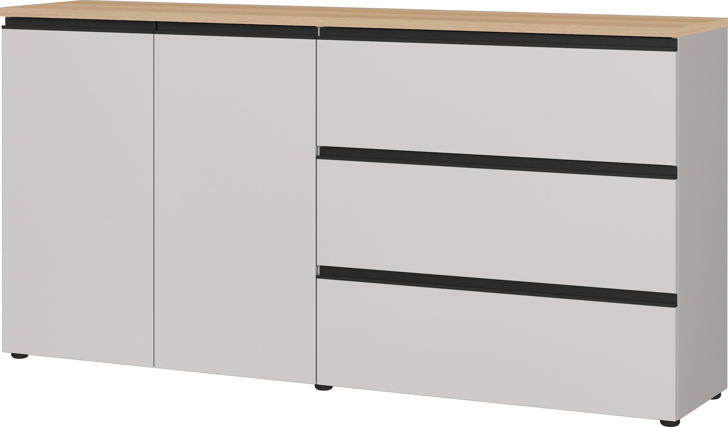 Image of GERMANIA Sideboard "Cormano" Sideboard mit zwei Türen und drei Schubkästen