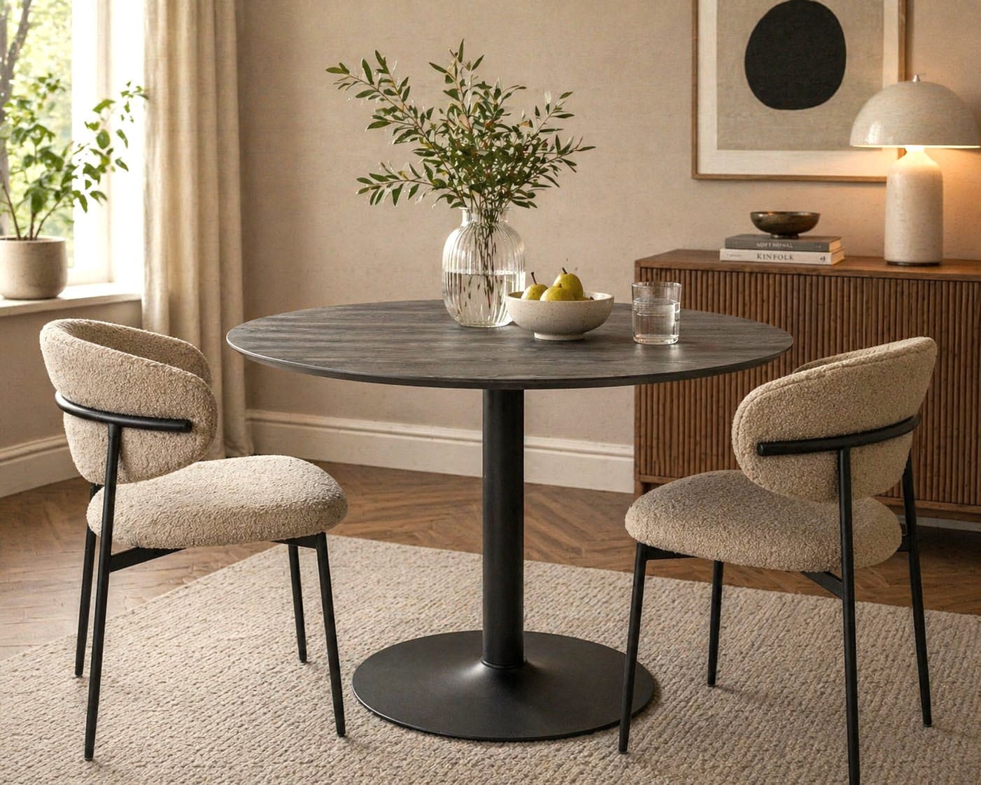 Image of ACTONA GROUP Esstisch "Ibiza, Runder Küchentisch - pflegeleicht, platzsparend & robust" Tisch, Tulpentisch, 1 Stk. tlg. OTTOs Choice, modernen Design – kratzfest & belastbar bis 100 kg