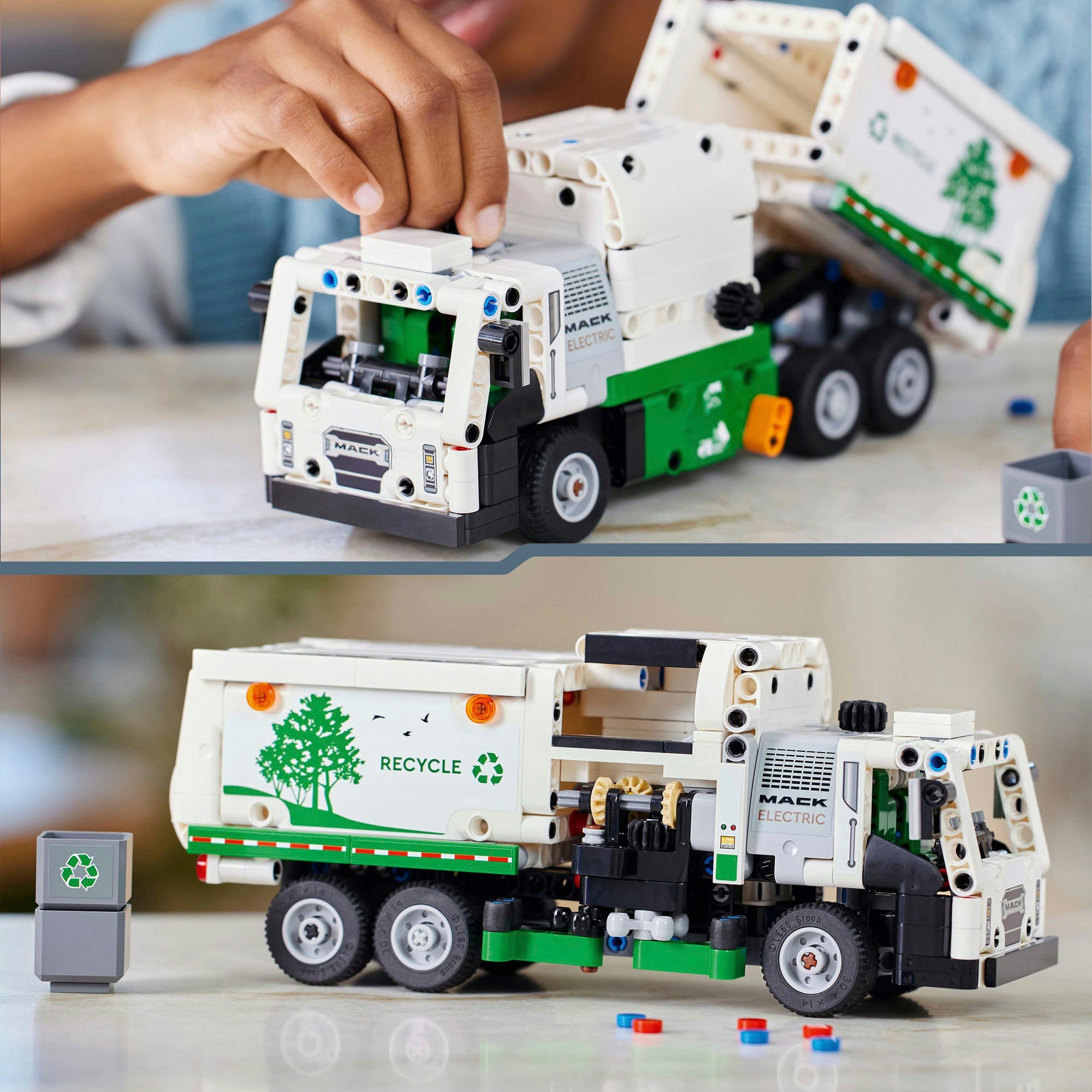 LEGO® Pions de construction »Mack® LR Electric Müllwagen (42167), LEGO Technic« Made in Europe