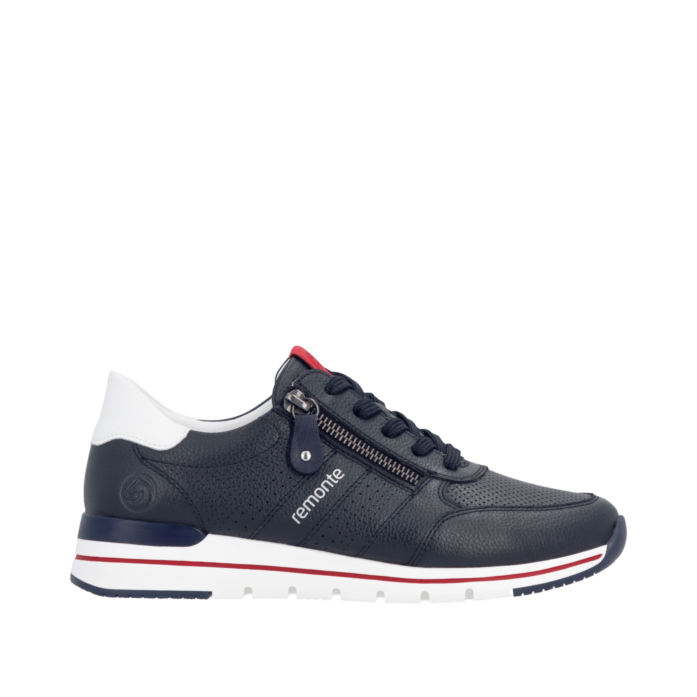 Remonte Keilsneaker  mit gepolstertem Fussbett, Freizeitschuh, Halbschuh, Schnürschuh