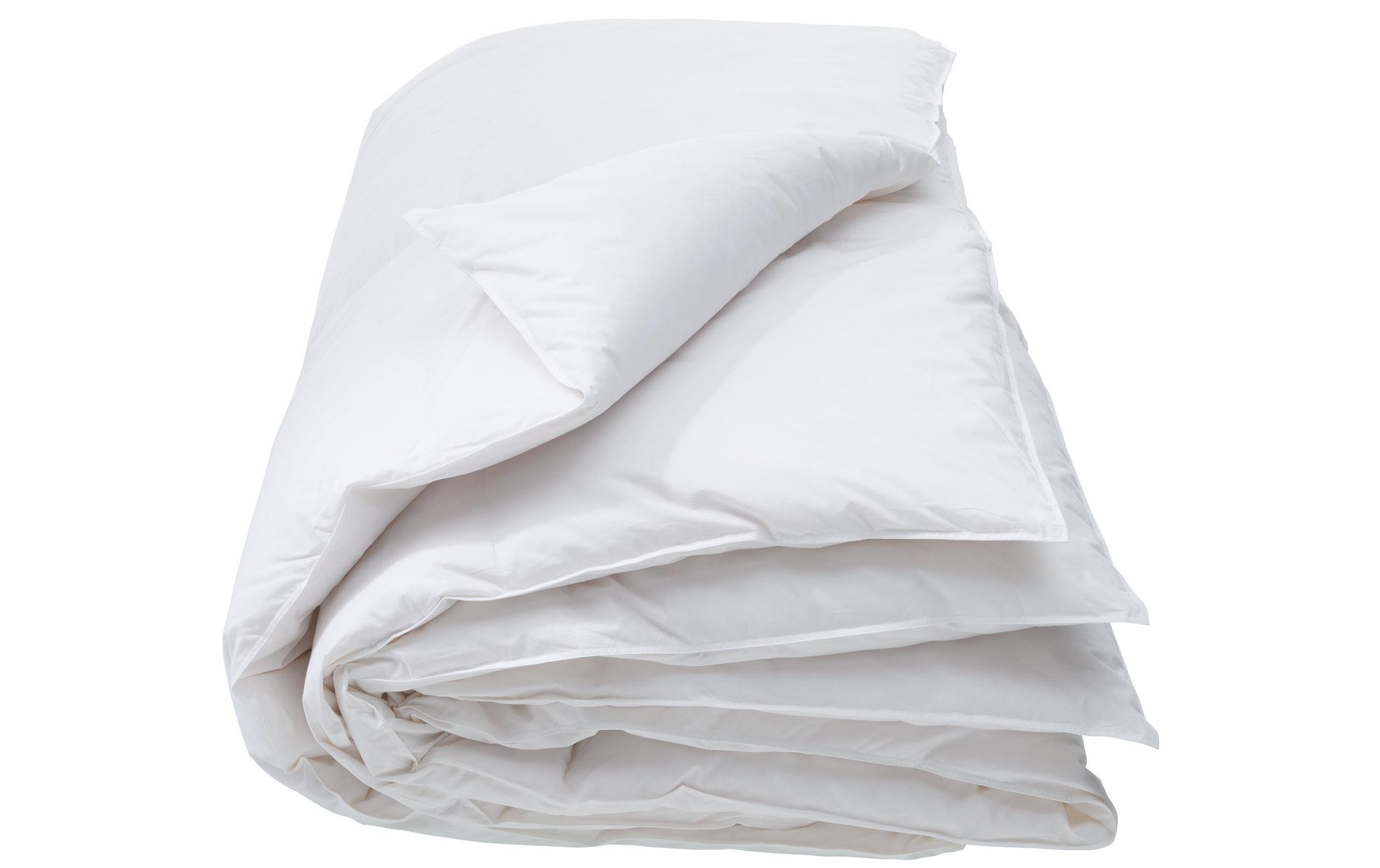 Image of Interio Bettwaren Daunenbettdecke »Interio Bettwaren Classic Warm 200 x 210 cm«, warm, Füllung 90% gross flockige Gänsedaunen, 10% Federchen, Bezug Cambric, 100% Baumwolle, (1 St.) bei Ackermann Versand Schweiz