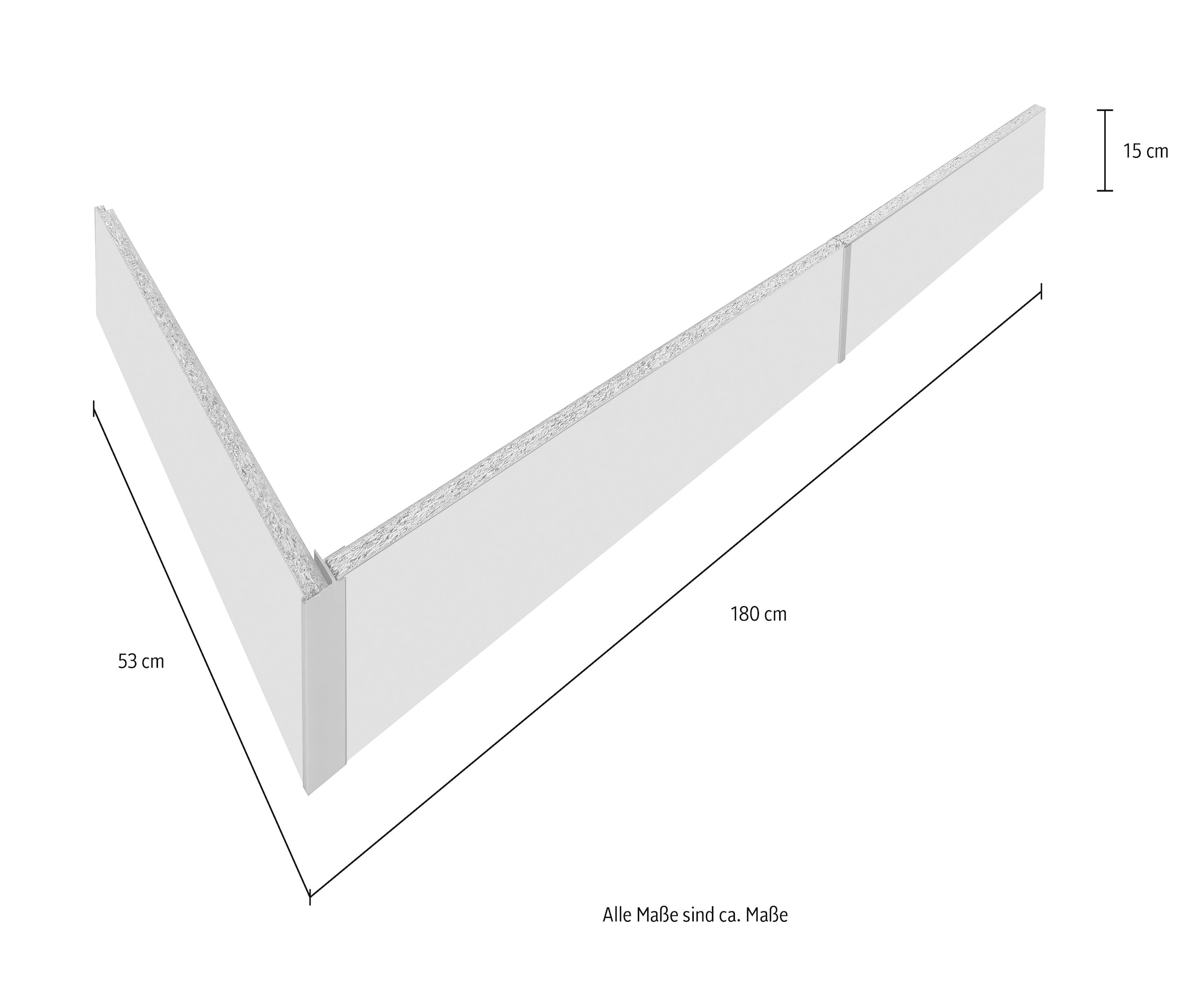 wiho Küchen Sockelblende »Nisos« Inkl. Zubehör, Breite 180 cm