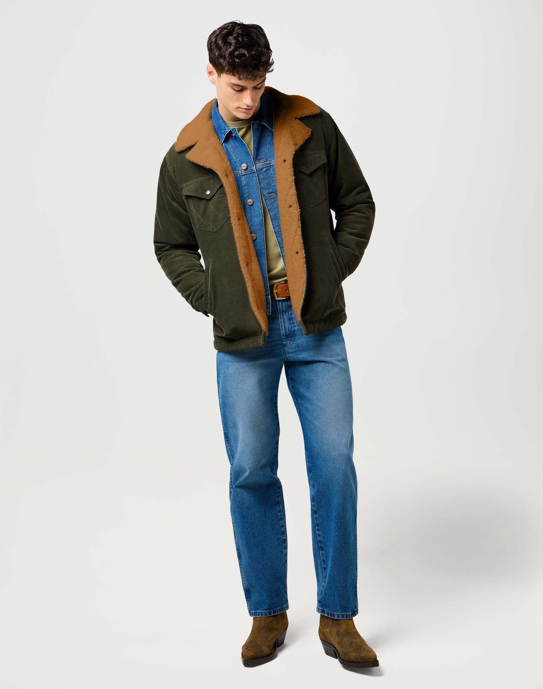 Wrangler Veste polaire »WRANGLER Sherpajacke Wrange Coat«