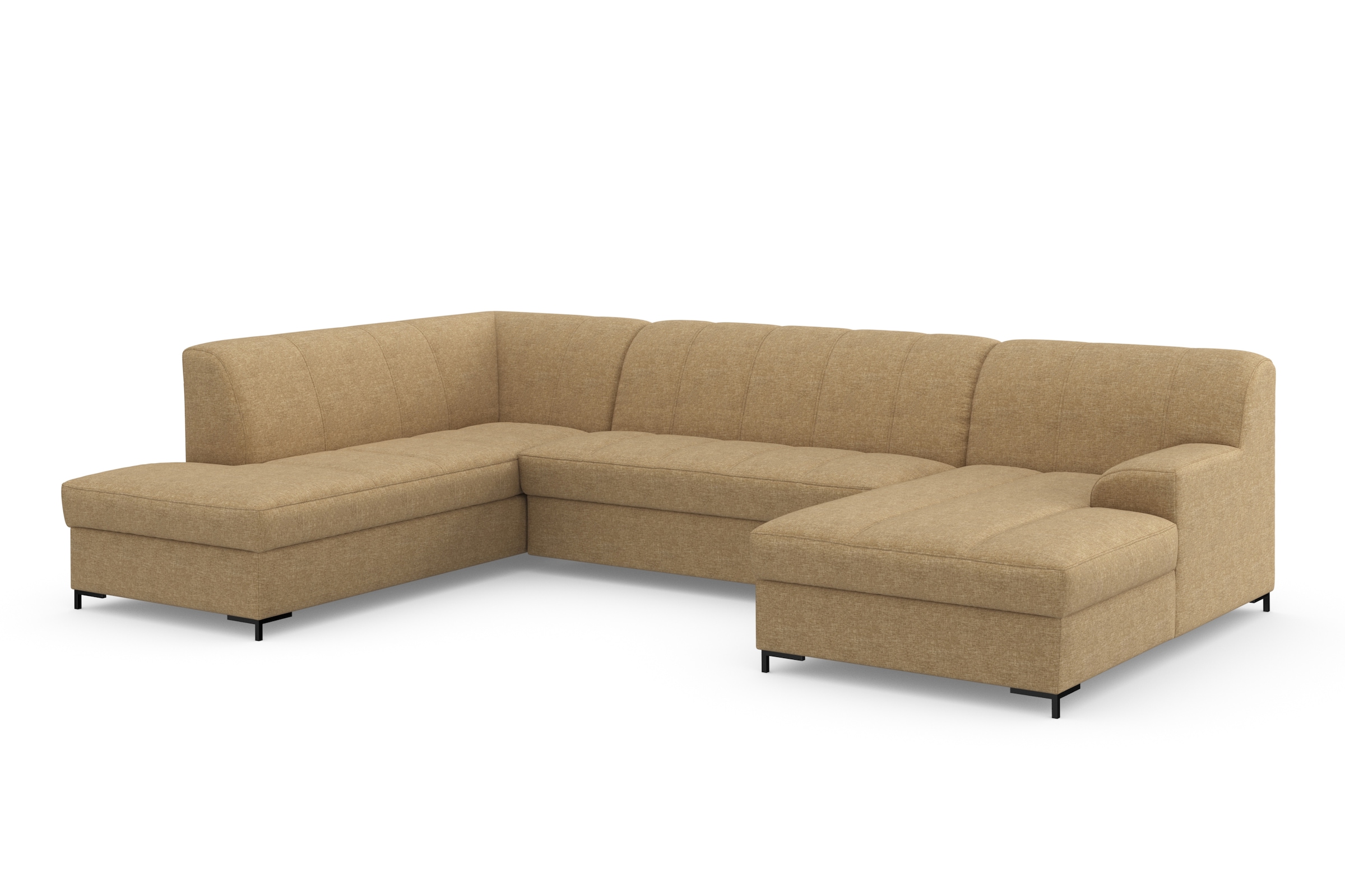 Home affaire Wohnlandschaft »Balme, moderne Formensprache, zeitloses Design, U-Form« Inkl. Zierkissen, wahlweise mit Bettfunktion