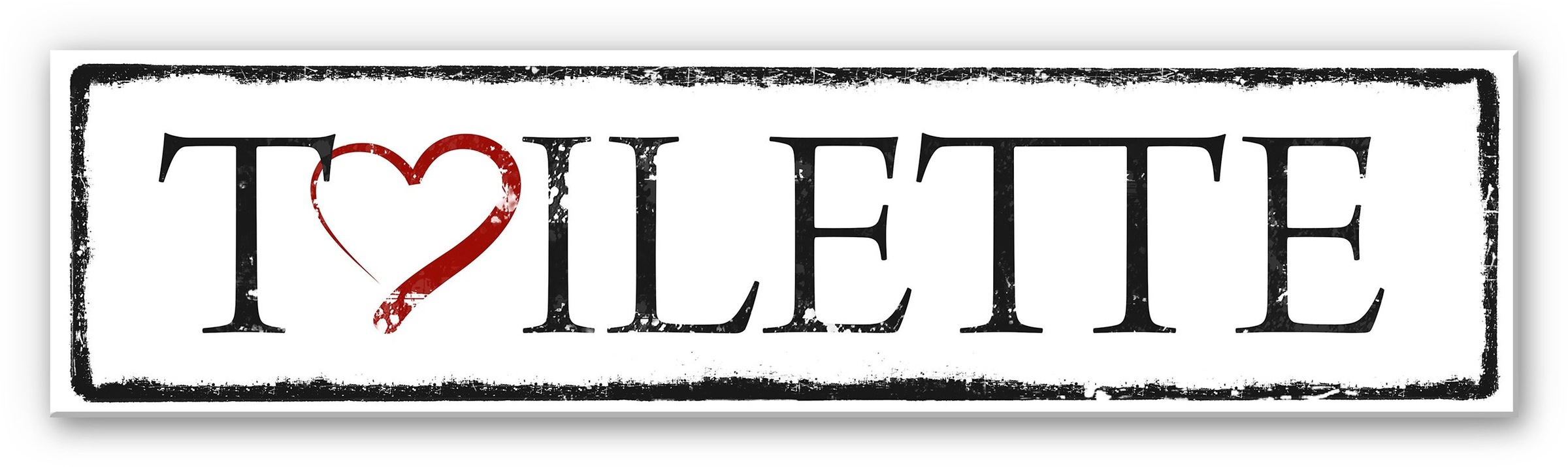 Image of Wall-Art Wandbild »Toilette mit Herz« bei Ackermann Versand Schweiz