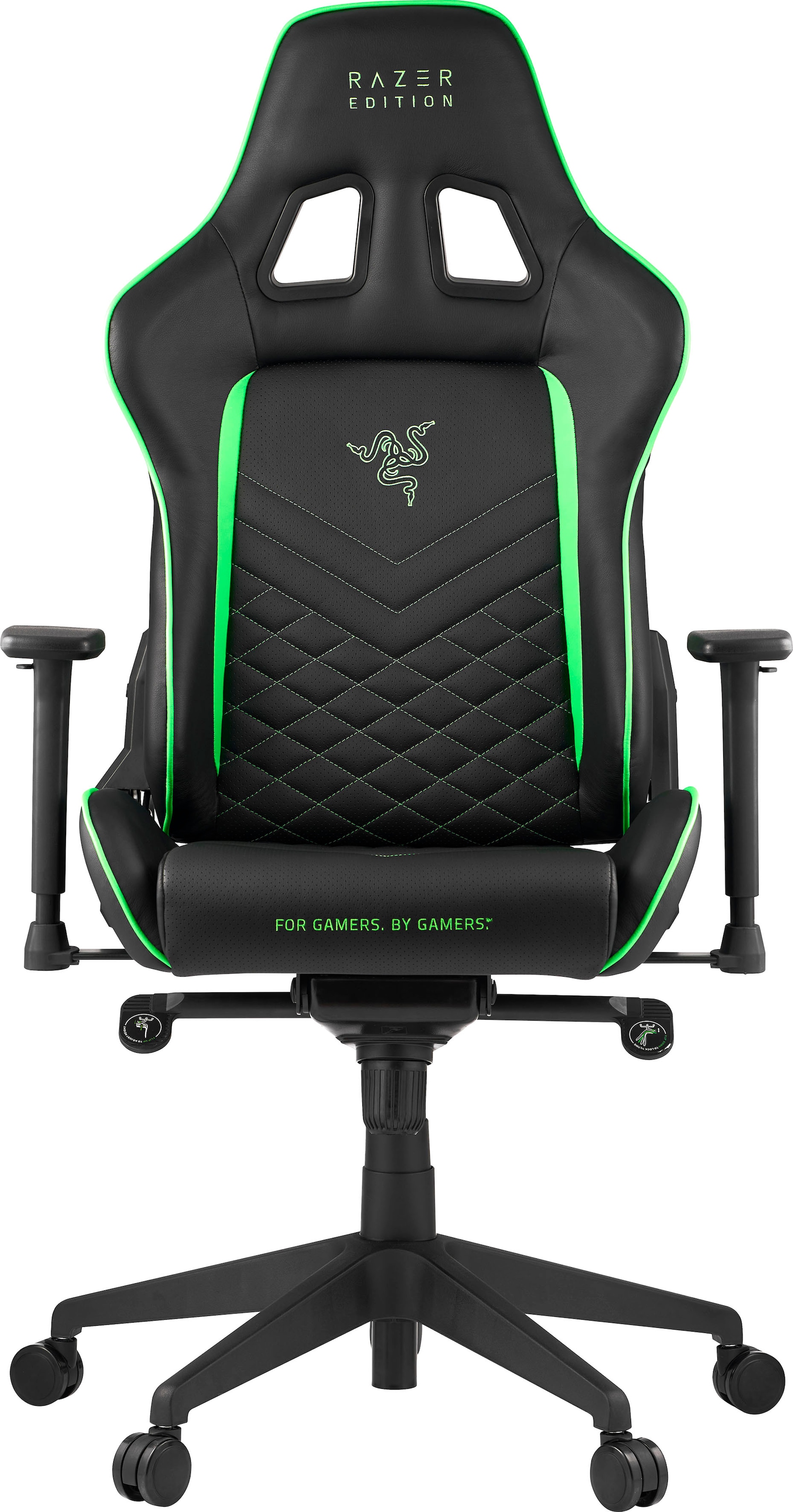 RAZER Gaming-Stuhl »Tarok Pro by Zen, PU Kunstleder« () 3D-Armlehnen, Lendenkissen und Kopfkissen, bis 130kg