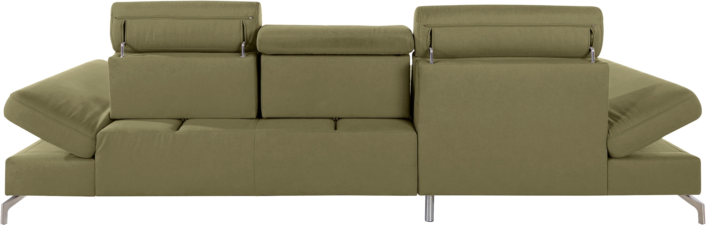 sit&more Ecksofa »Brisbane L-Form«, Fusshöhe 12 cm, inklusive Sitztiefen-, Armteil- und Kopfteilverstellung