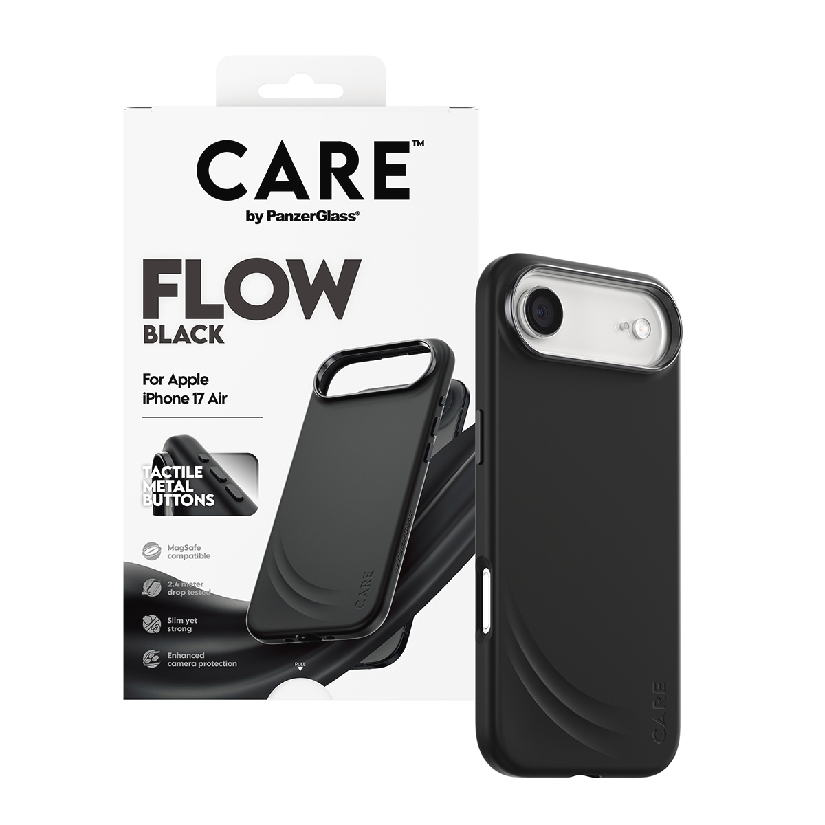 CARE by PanzerGlass Housse pour téléphone portable »Flow MagSafe Case für Apple iPhone Air« Backcover, Schutzhülle, Handyschutzhülle, Case, Schutzcase, stossfest