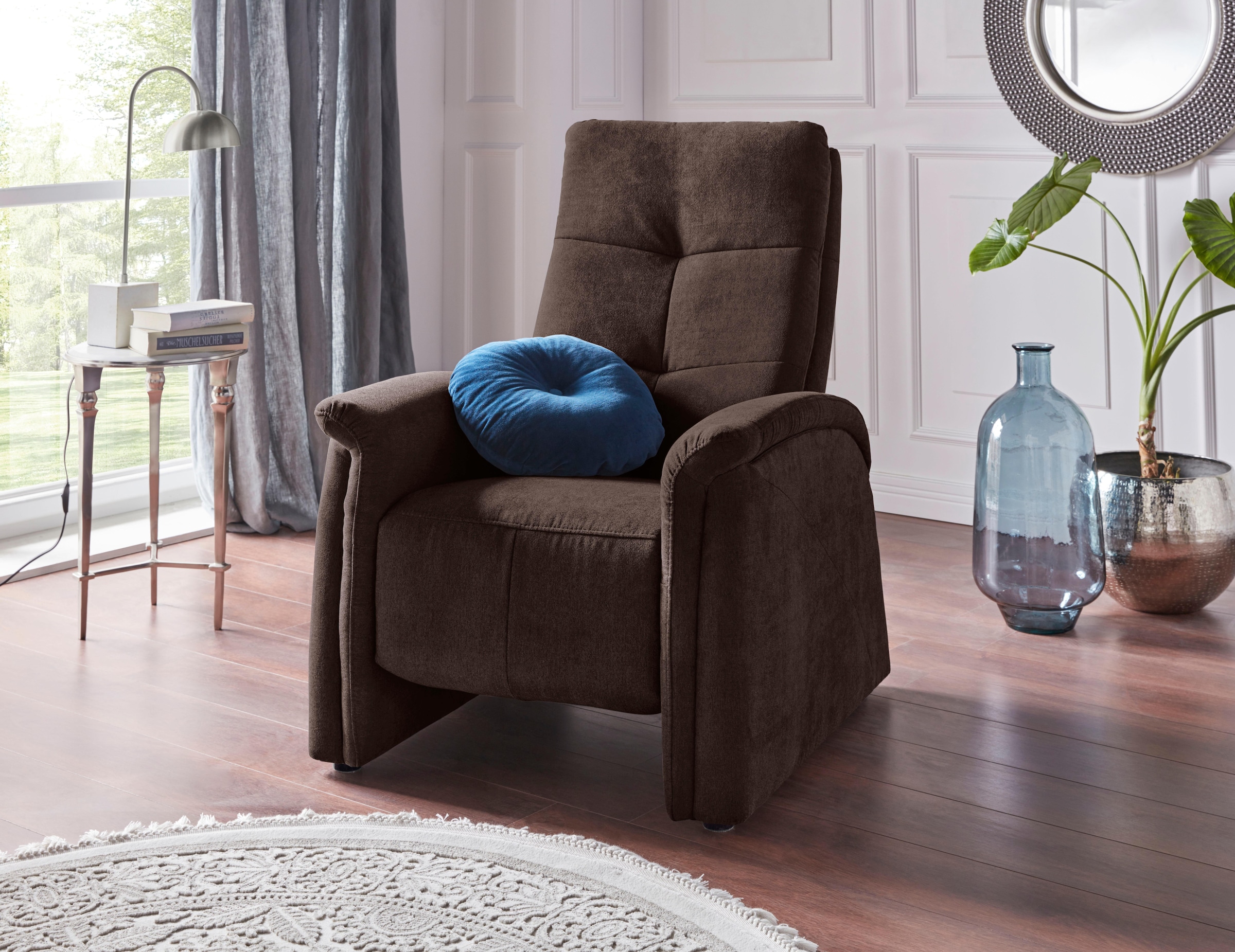 exxpo - sofa fashion Sessel »Tivoli, Hochlehnsessel, Relaxsessel«, (Set), mit Relaxfunktion und 2 Armlehnen