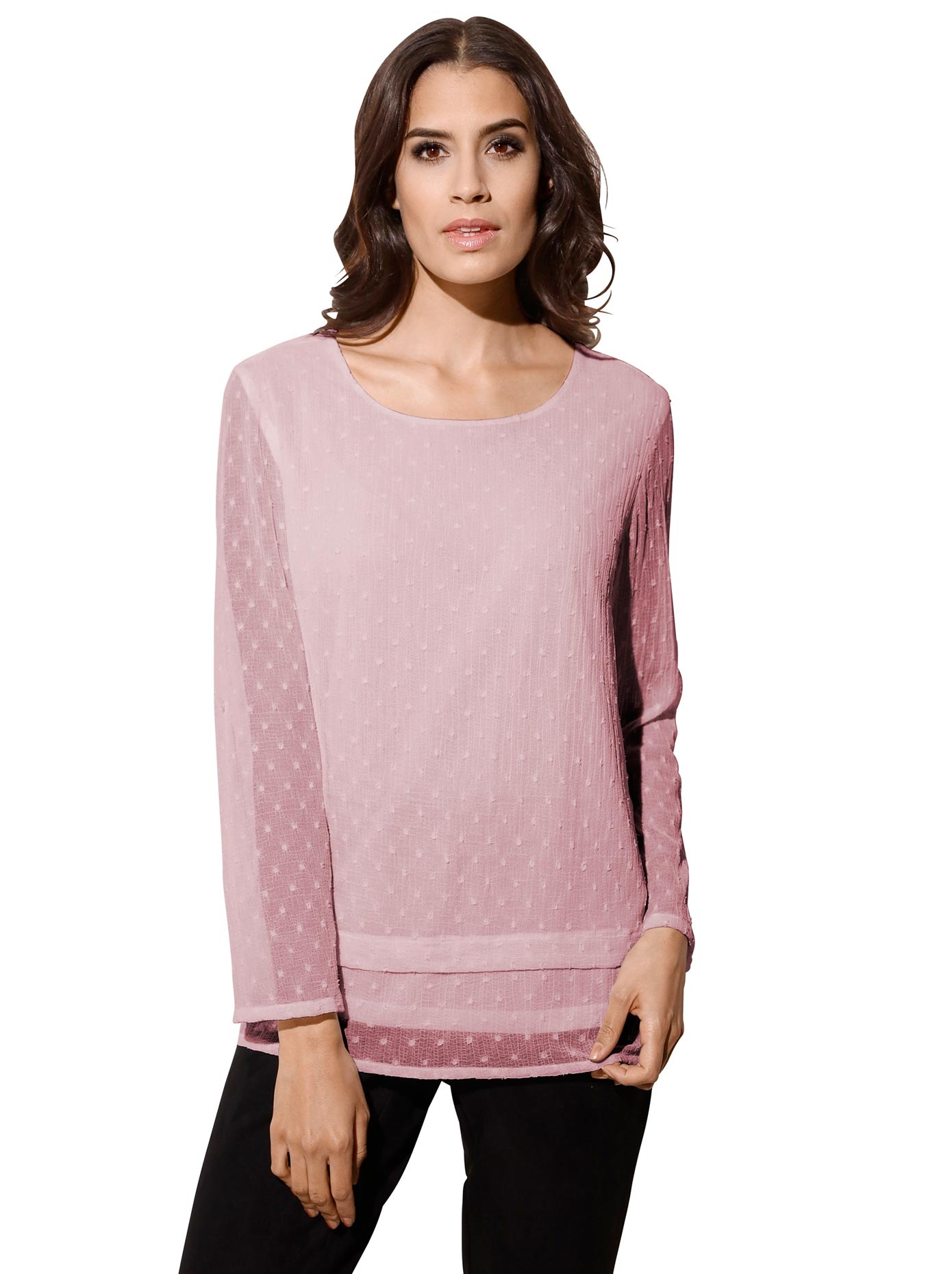 Bluse mit kleinen Pünktchen