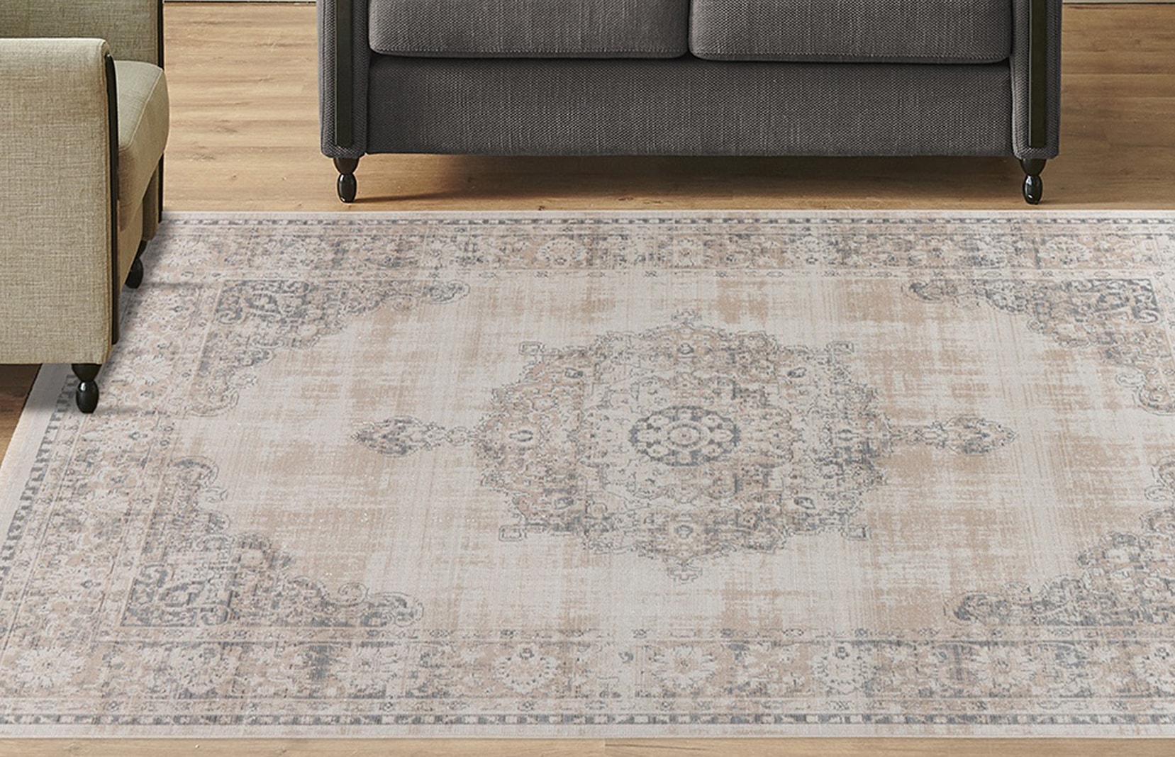 Image of Kayoom Teppich "Milan 125" rechteckig 5 mm Höhe ca. 436.800 Points/qm, Kurzflorteppich, weiche Haptik, hochwertig
