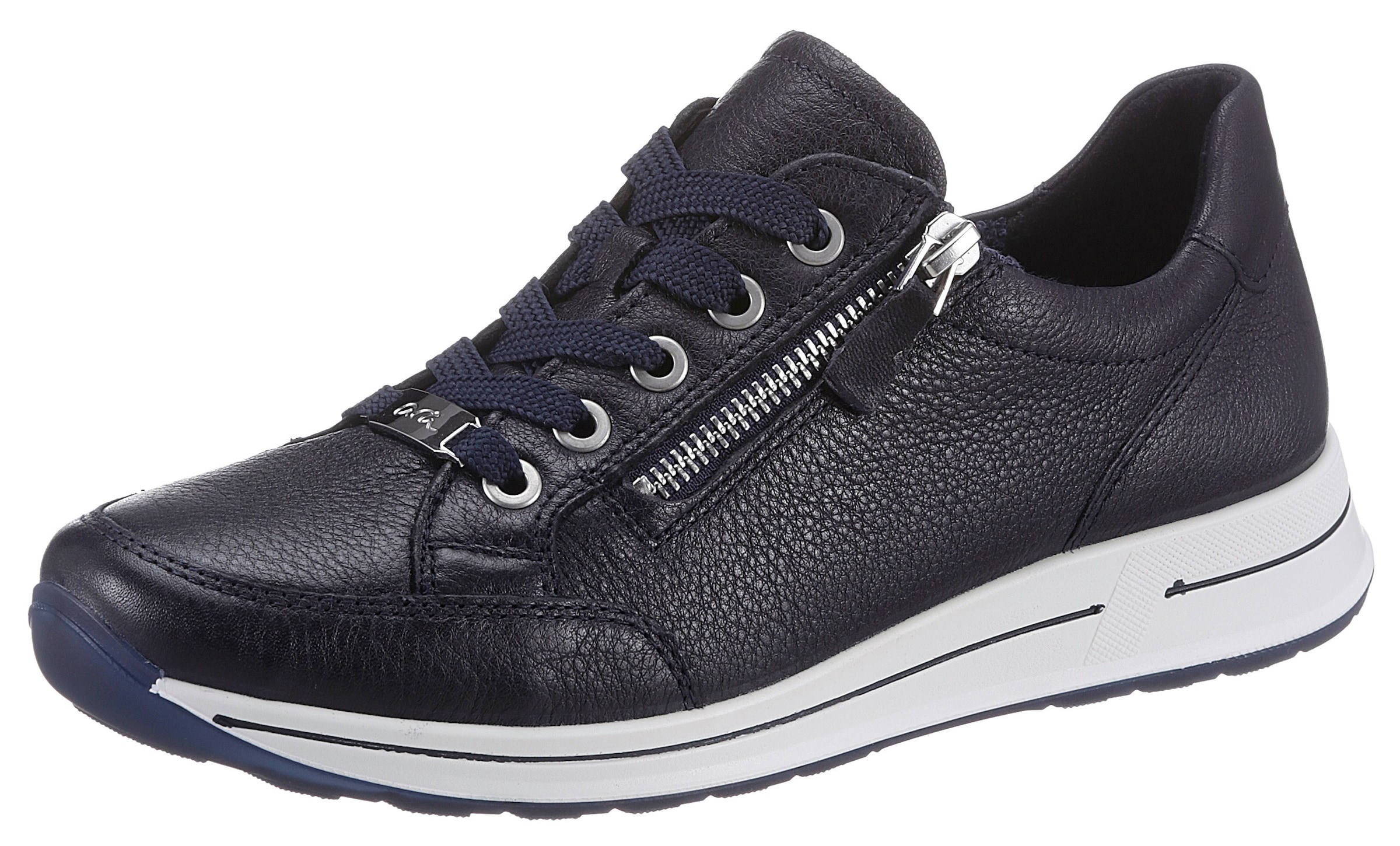 Image of Ara Sneaker "OSAKA" Freizeitschuh, Halbschuh, Schnürschuh mit Reissverschluss, H-Weite
