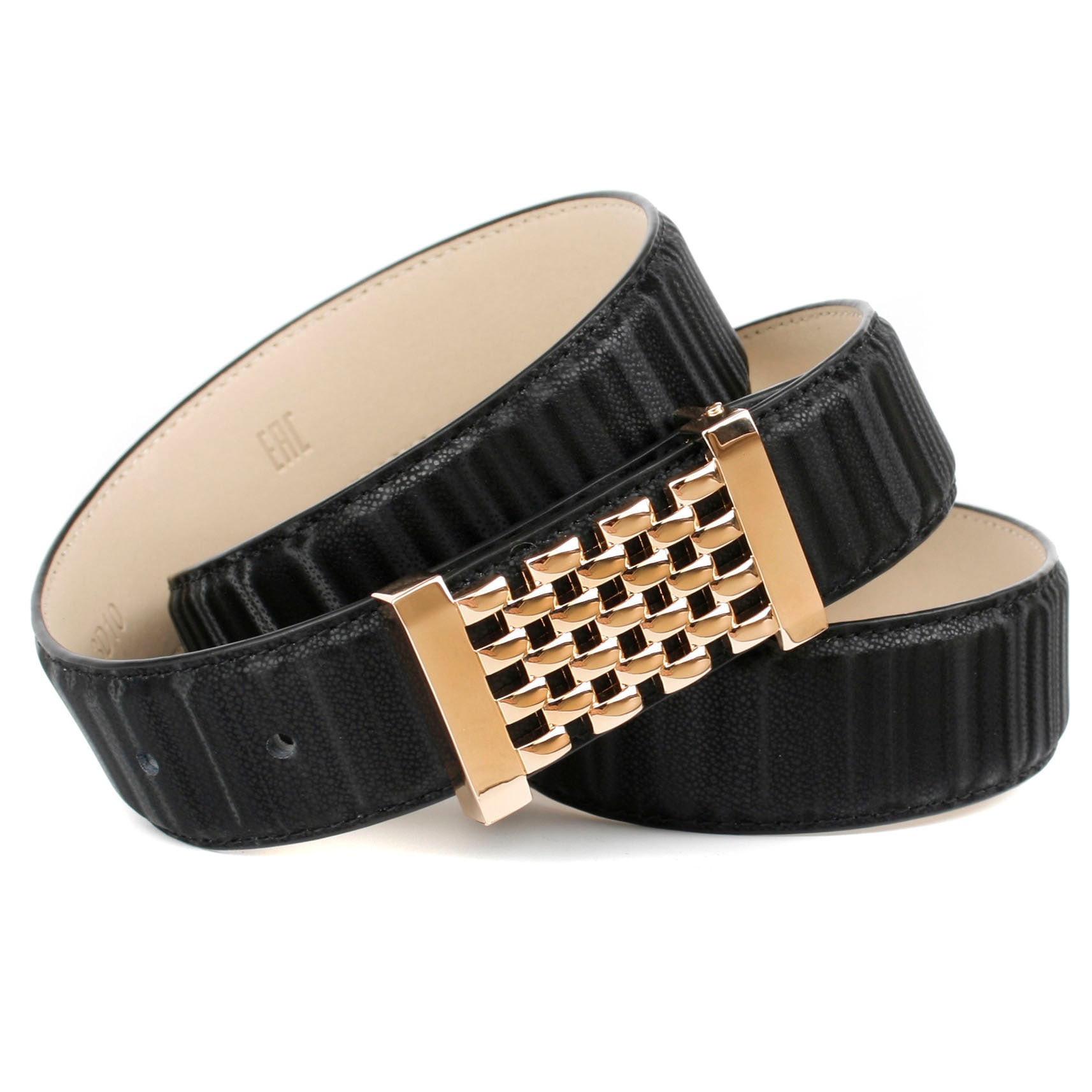 Image of Anthoni Crown Ledergürtel, mit goldfarbener Koppelschliesse bei Ackermann Versand Schweiz