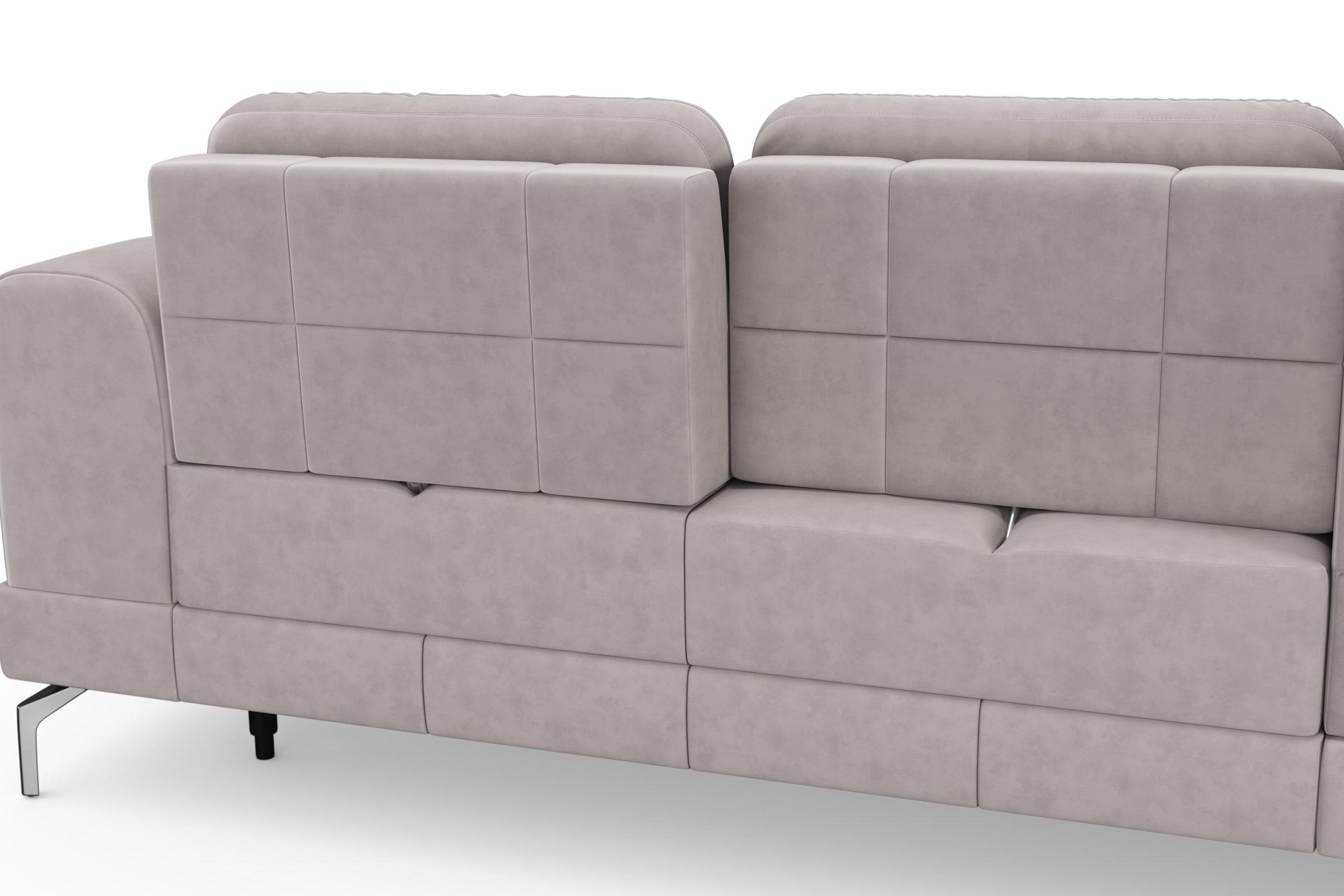sit&more Ecksofa »Bendigo L-Form«, inklusive Sitztiefenverstellung, Bodenfreiheit 15 cm, 2 Fussfarben