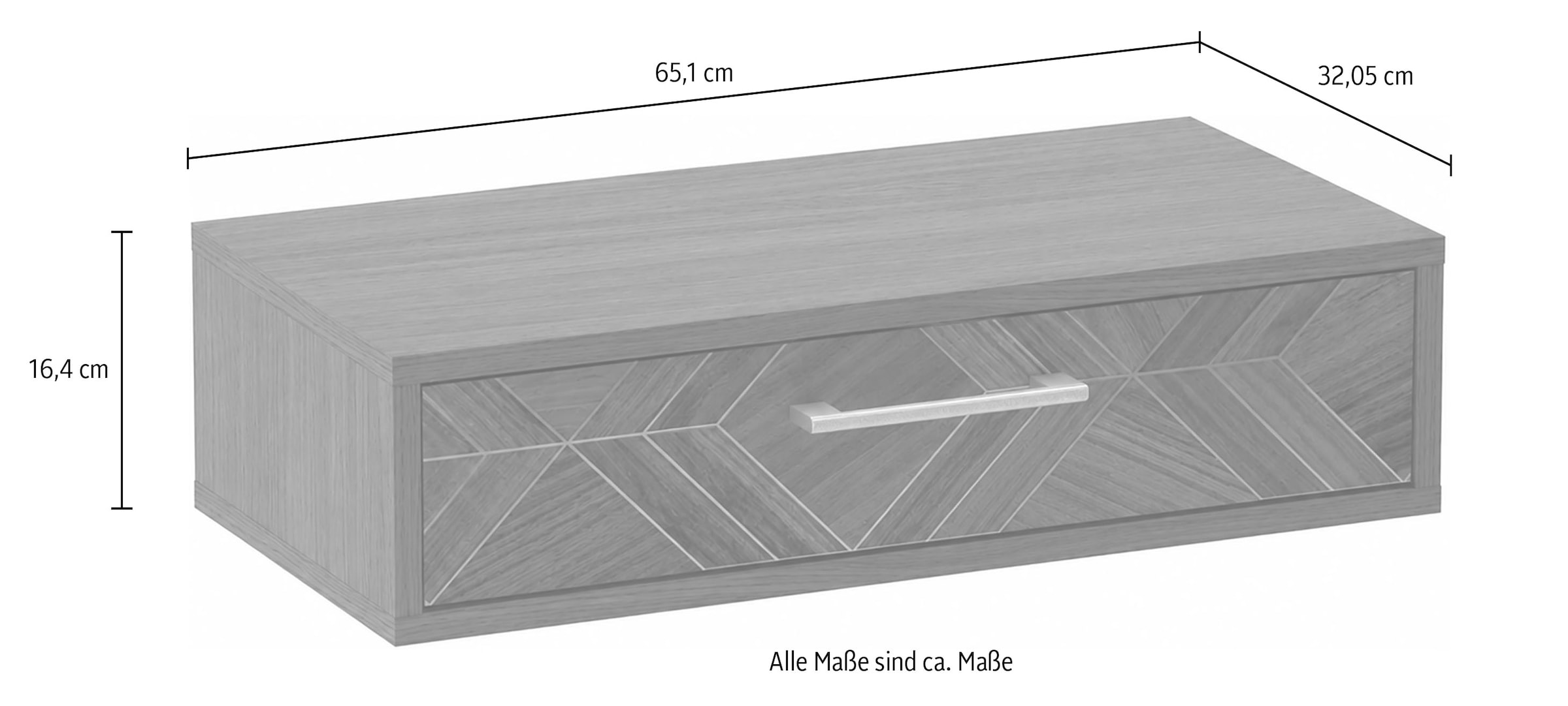 Schildmeyer Konsole »Glenn, Art-Déco Design mit eleganten Goldakzenten, Made in Germany« 1 Stk. tlg. Nussbaum Art-Déco Design mit eleganten Goldakzenten, Made in Germany