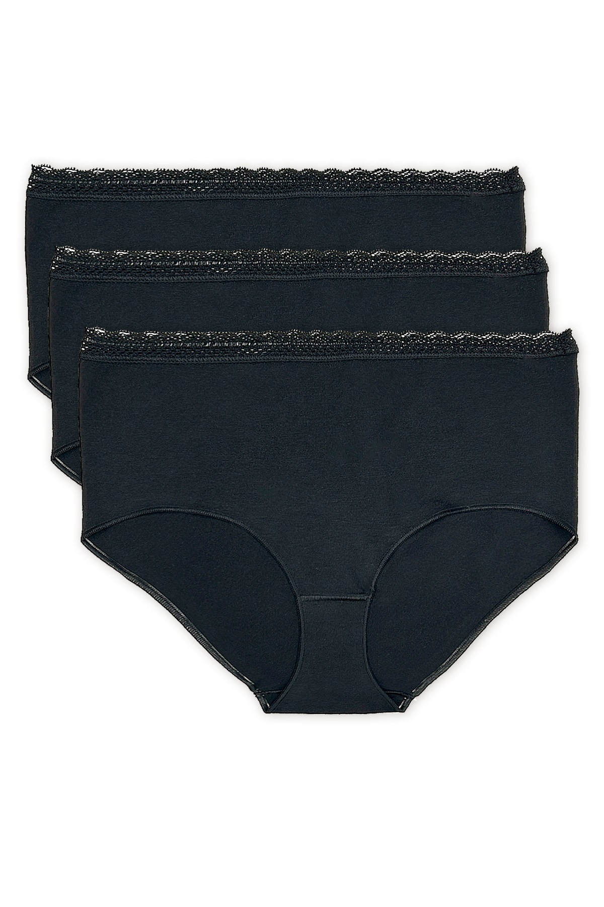 Image of Nina Von C. Taillenslip "Simply" Packung, 3er Pack, basic, eng, leicht, elastisch, bequem, mit Spitze, ohne Seitennähte