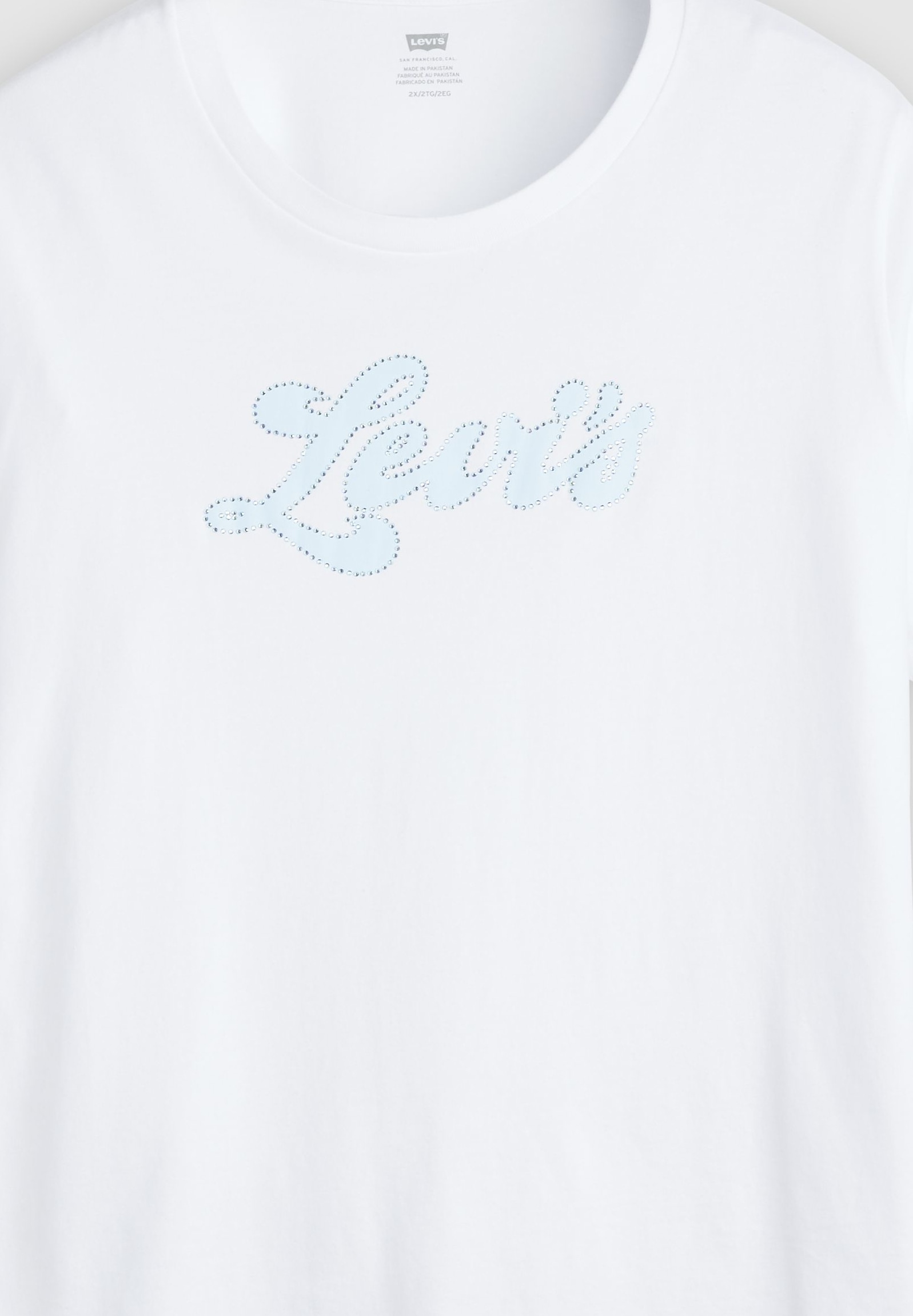 Levi's® Plus T-shirt »PL PERFECT TEE« Applikation mit Glitzersteinen
