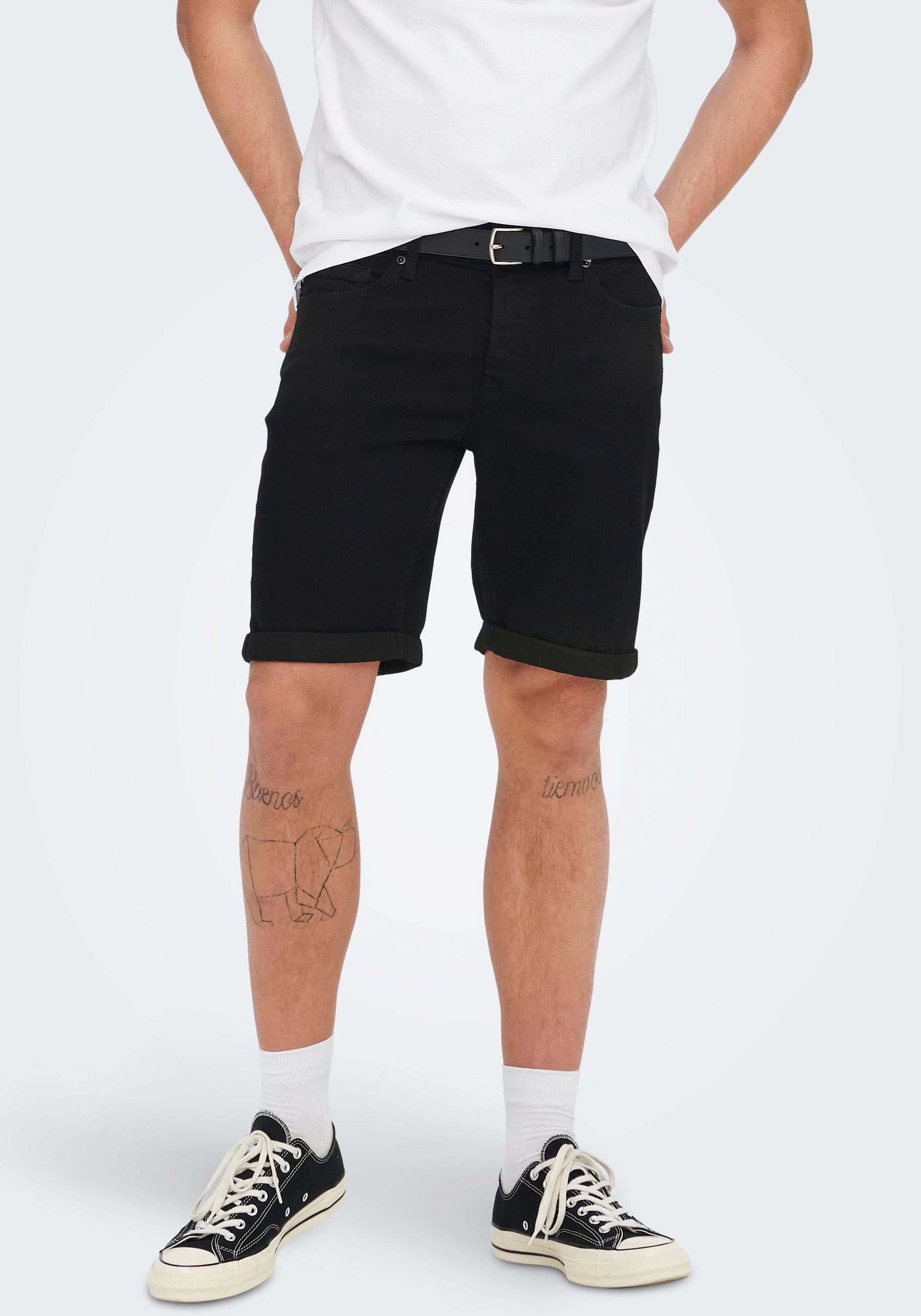 Image of ONLY & SONS Jeansbermudas »PLY LIFE SHORTS« bei Ackermann Versand Schweiz