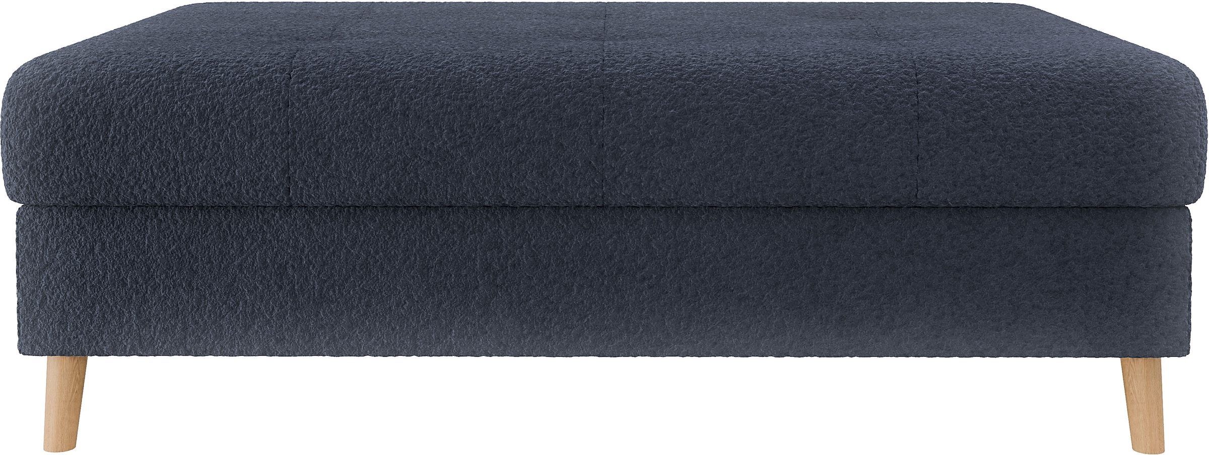 Home affaire Polsterhocker »CHARRE XXL, Steppung im Sitzbereich, Masse: B/T/H: 118/73/40 cm«, passend zur Serie CHARRE, auch in Cord und Bouclé