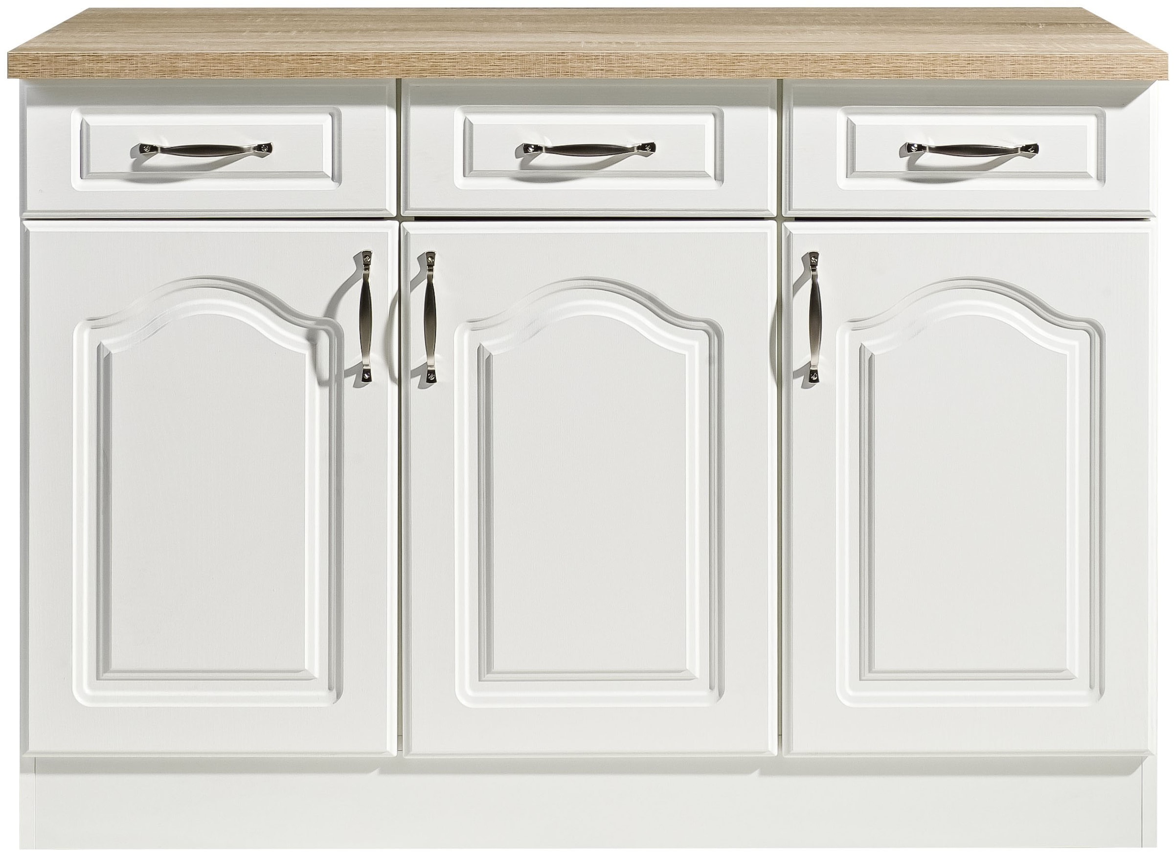 wiho Küchen Unterschrank »Linz« 120 cm breit, in Landhaus-Optik