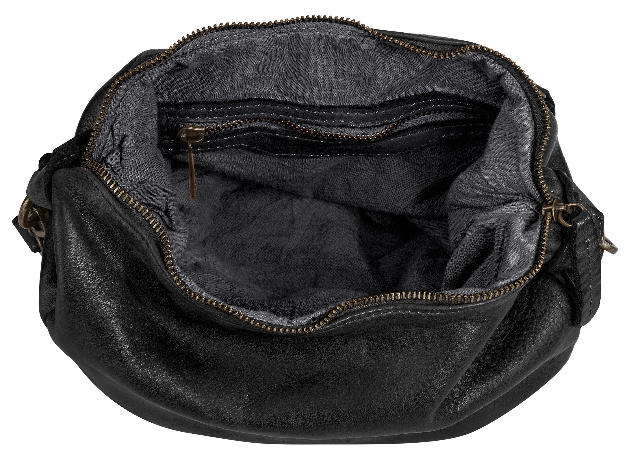 Samantha Look Umhängetasche echt Leder, Made in Italy