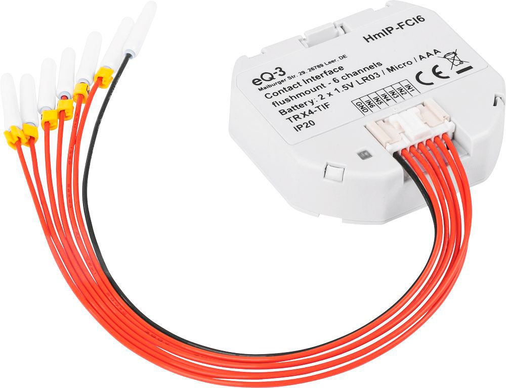 Image of Homematic IP Smart-Home-Zubehör "Kontakt-Schnittstelle Unterputz – 6-fach (153501A0)"