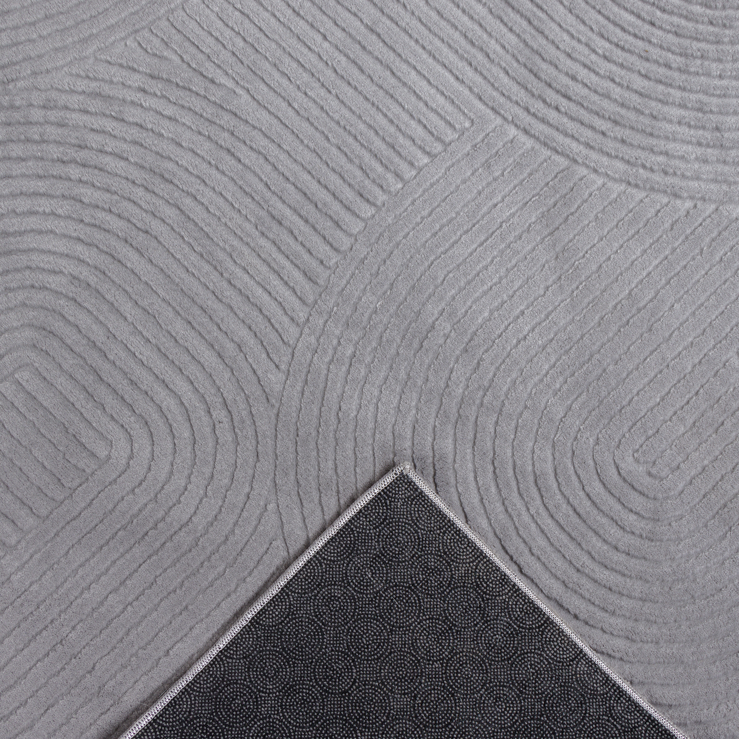 GOODproduct Tapis design »Zoelle 3D Optik/Hoch-Tief Effekt« Rectangulaire 8 mm Höhe mit Anti-Rutsch-Rücken, angenehm weich, Teppich Wohnzimmer Boho Design