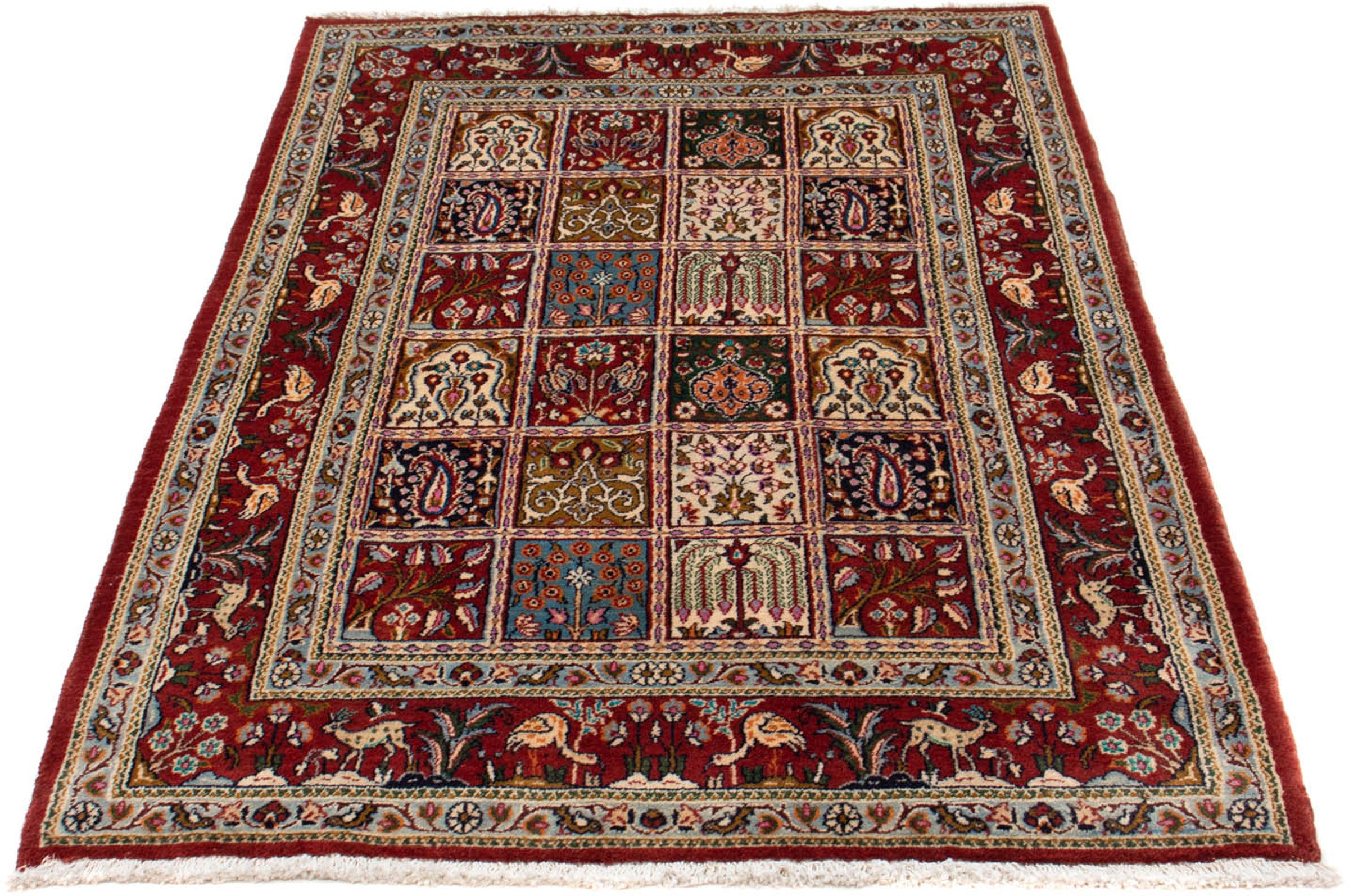 Image of morgenland Orientteppich »Perser - Classic - 148 x 98 cm - dunkelrot«, rechteckig, 10 mm Höhe, Wohnzimmer, Handgeknüpft, Einzelstück mit Zertifikat bei Ackermann Versand Schweiz
