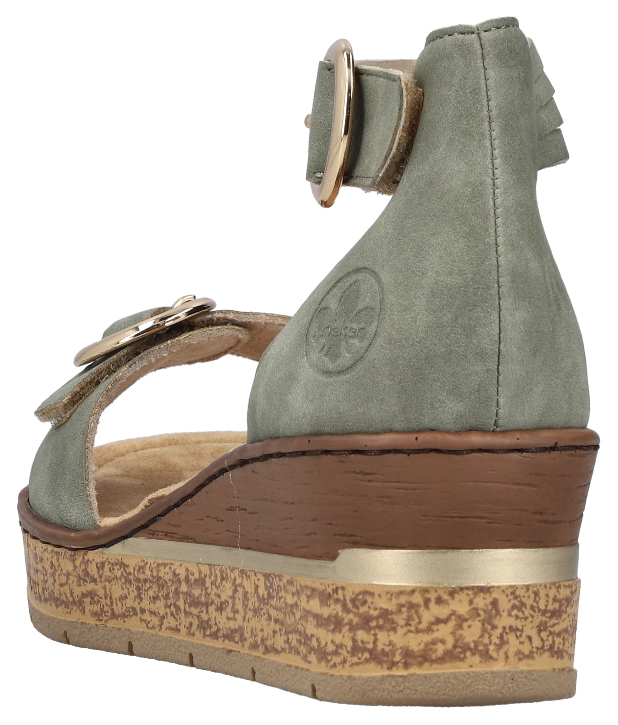 Rieker Sandales compensées  Chaussure d'été, chaussure de vacances, sandale avec bride tendance à la cheville