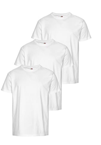 T-Shirt, (Packung, 3 tlg.), mit Rundhalsausschnitt