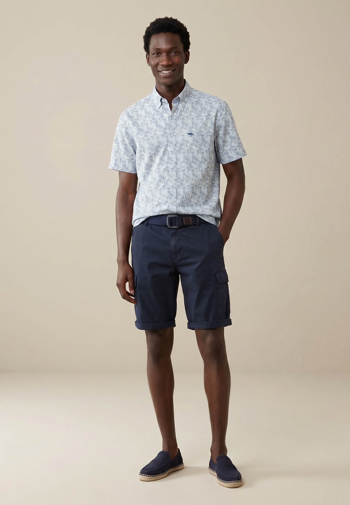 FYNCH-HATTON Chemise à manches courtes mit All-Over Print